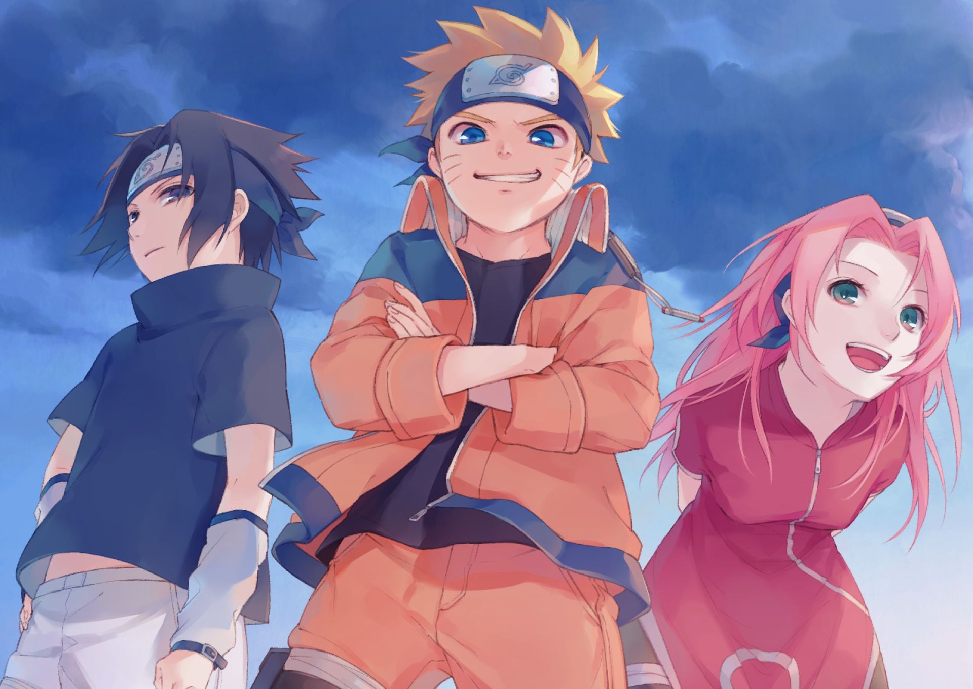 Descarga gratuita de fondo de pantalla para móvil de Naruto, Animado, Sasuke Uchiha, Sakura Haruno, Naruto Uzumaki.