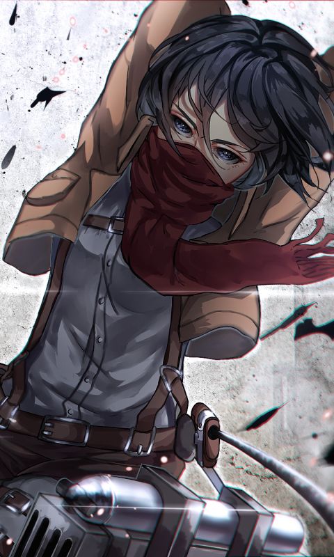 Descarga gratuita de fondo de pantalla para móvil de Animado, Mikasa Ackerman, Ataque A Los Titanes.