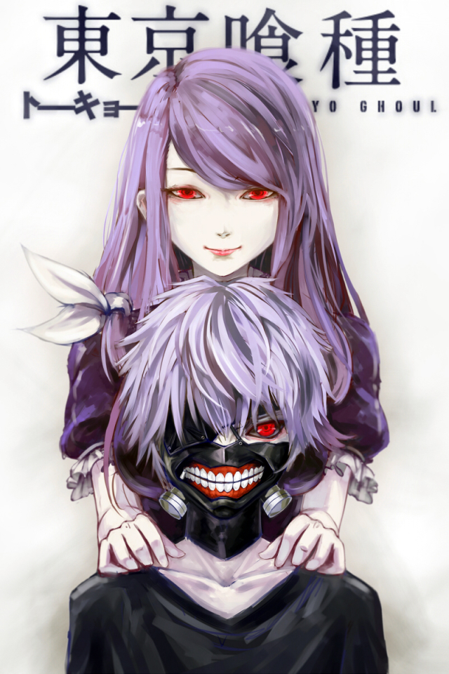 Download mobile wallpaper Anime, Ken Kaneki, Tokyo Ghoul, Rize Kamishiro for free.