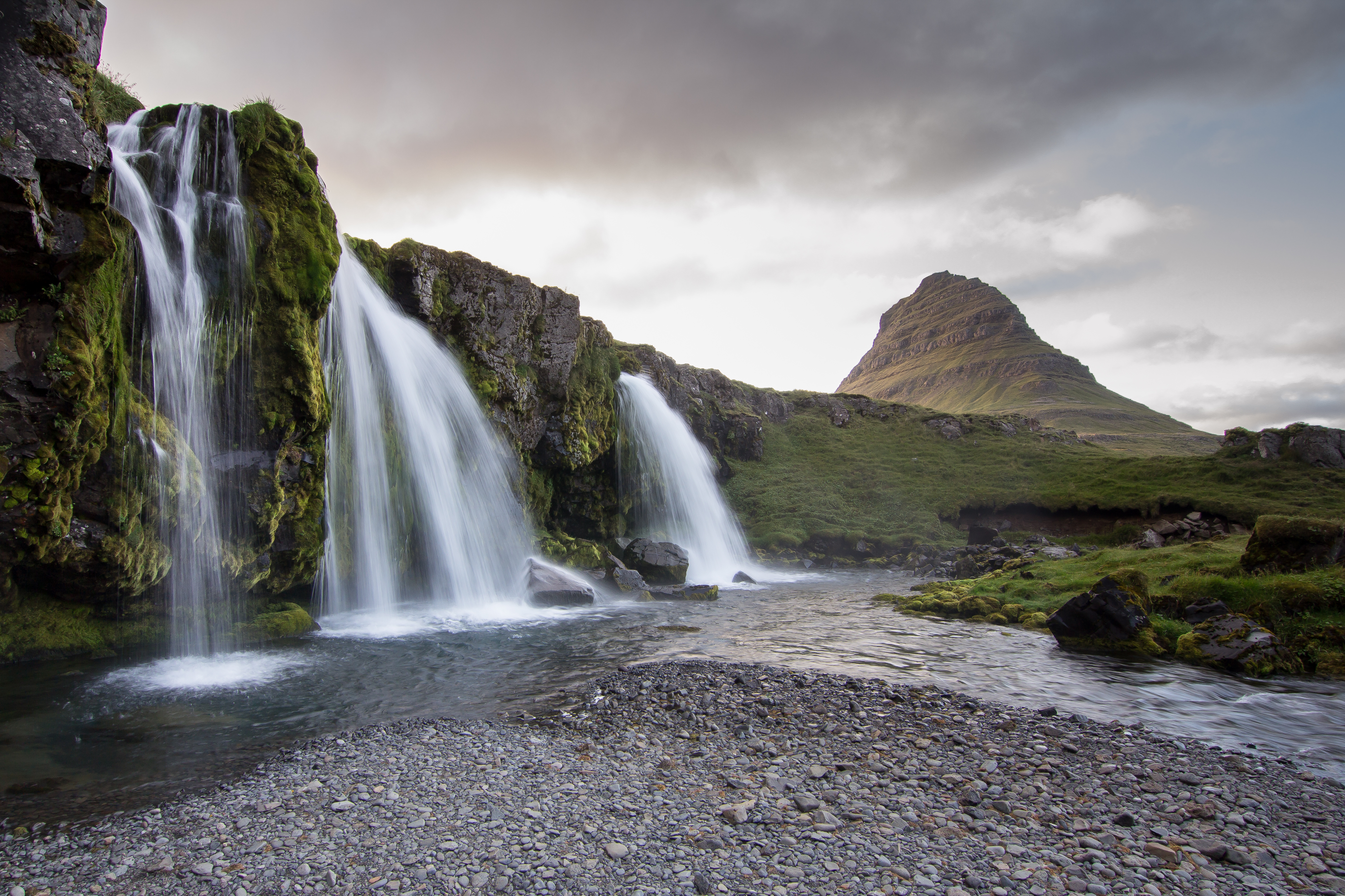 Free download wallpaper Water, Rock, Nature, Waterfall, Landscape, Iceland on your PC desktop