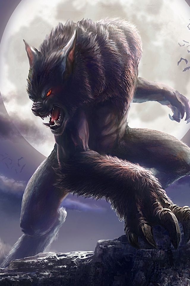 Download mobile wallpaper Dark, Werewolf for free.