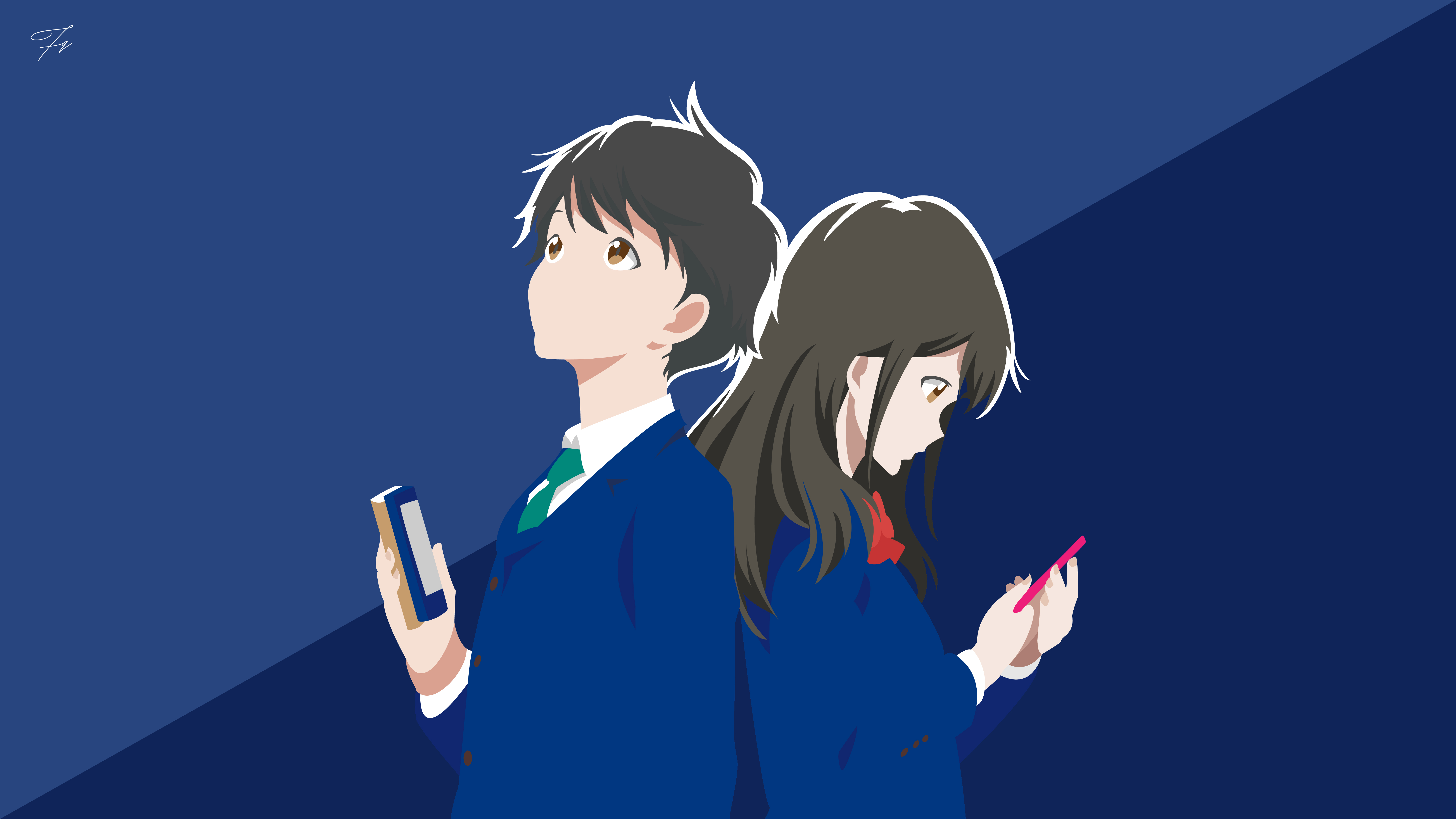 864954 descargar fondo de pantalla animado, tsuki ga kirei, akane mizuno, kotaro azumi: protectores de pantalla e imágenes gratis