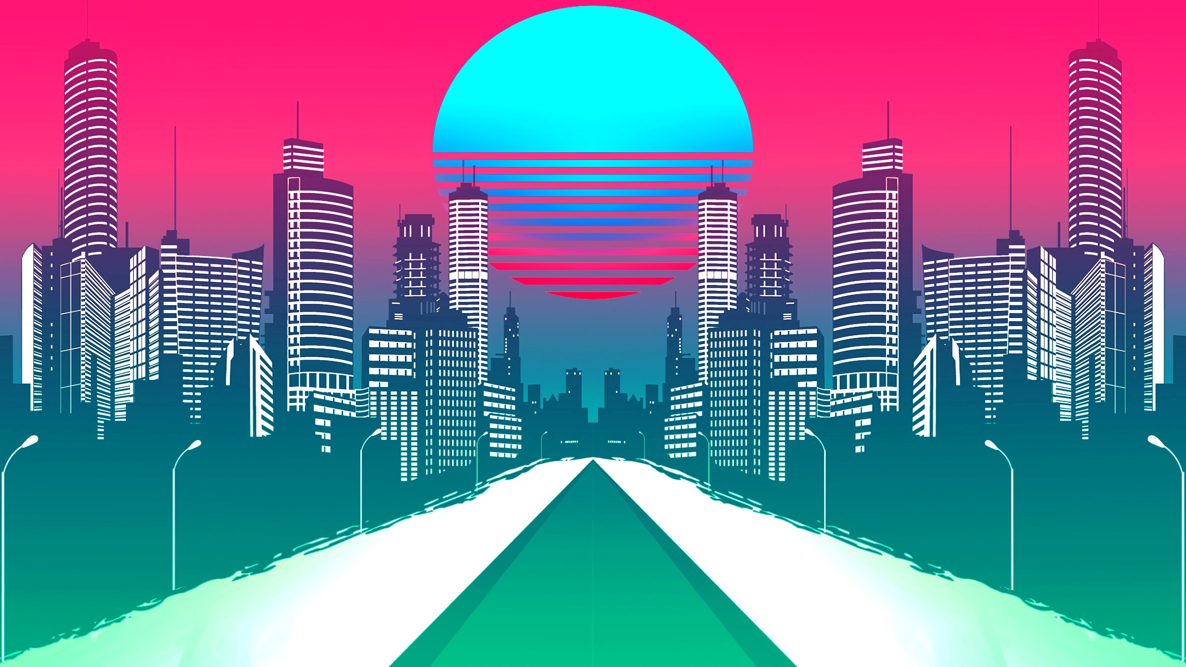 Synthwave Lock Screen Mobile