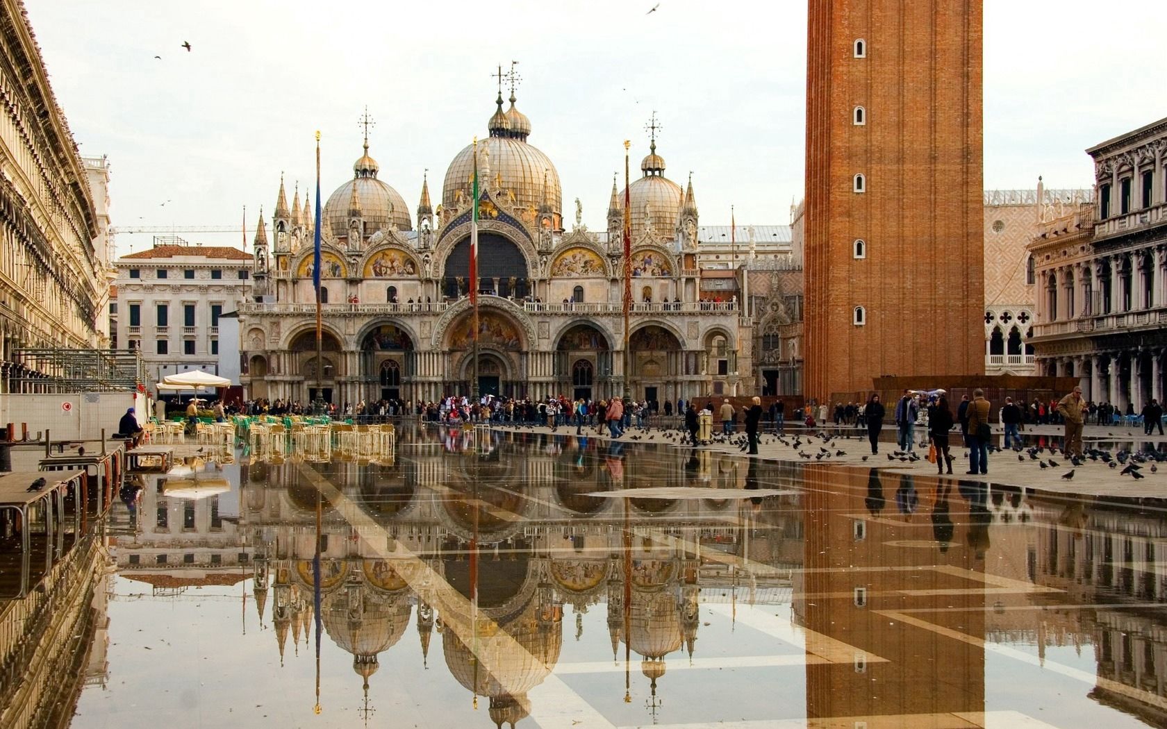 venice, cities, san marco square, square san marco, st mark's cathedral HD wallpaper