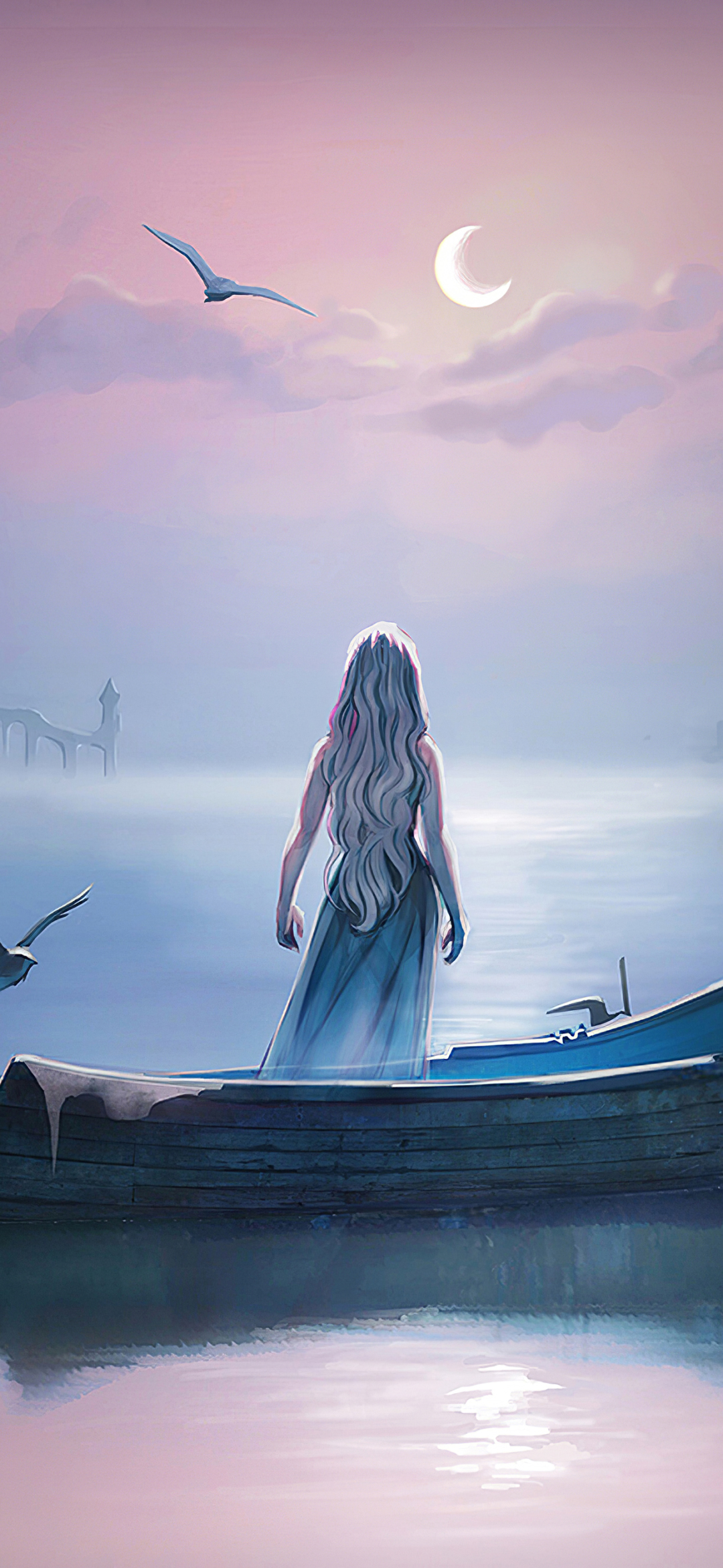 Download mobile wallpaper Game Of Thrones, Tv Show, Long Hair, Daenerys Targaryen for free.