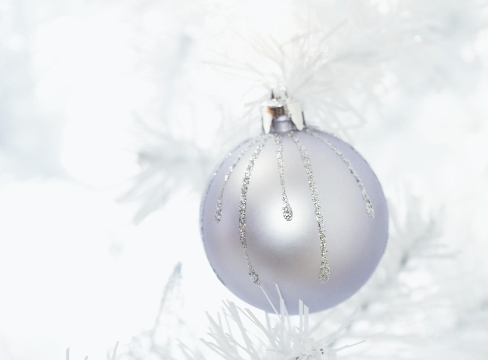 holidays, branch, ball, tinsel, christmas tree toy, sequins, silver HD wallpaper