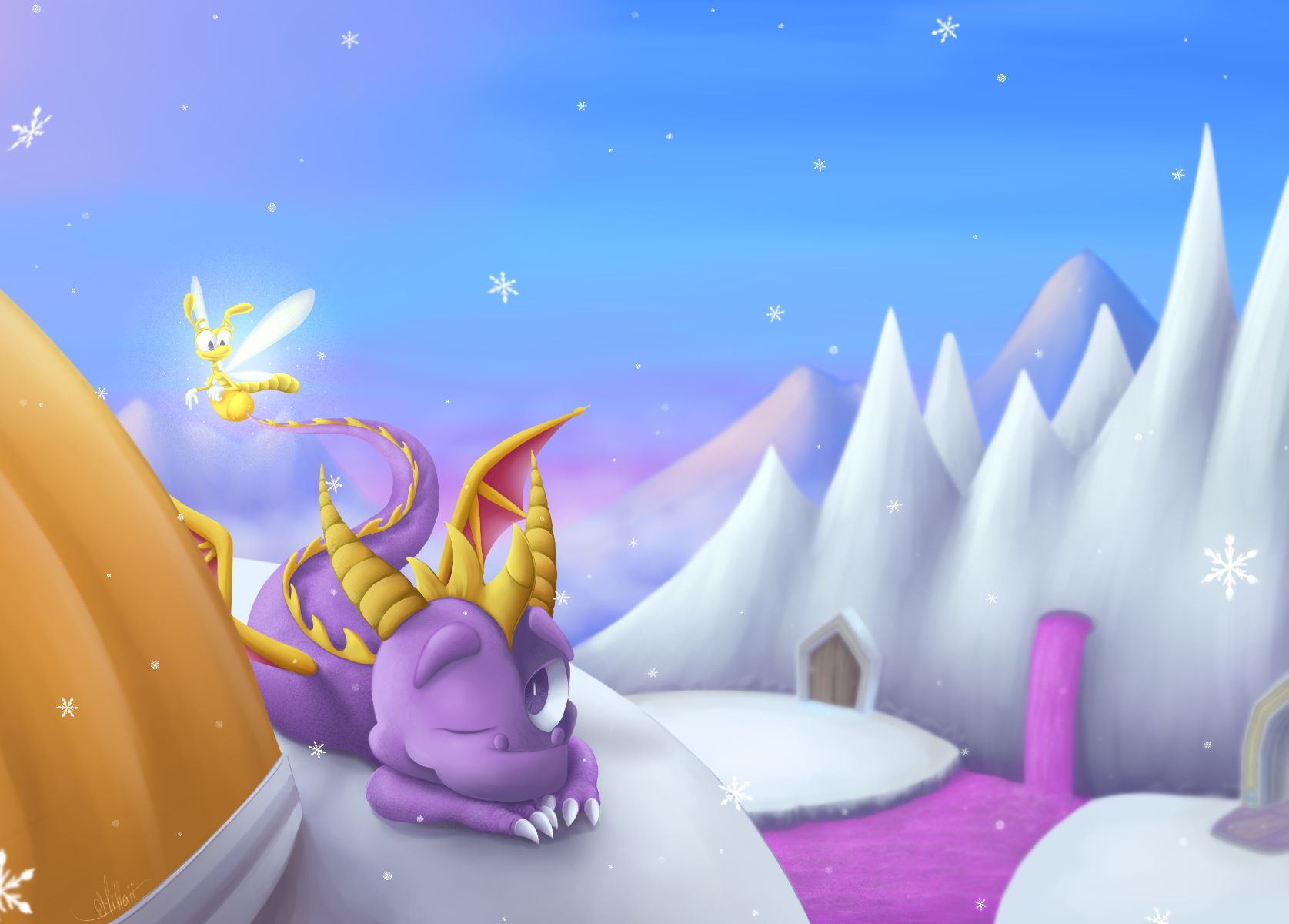 video game, spyro the dragon, sparx the dragonfly, spyro (character)