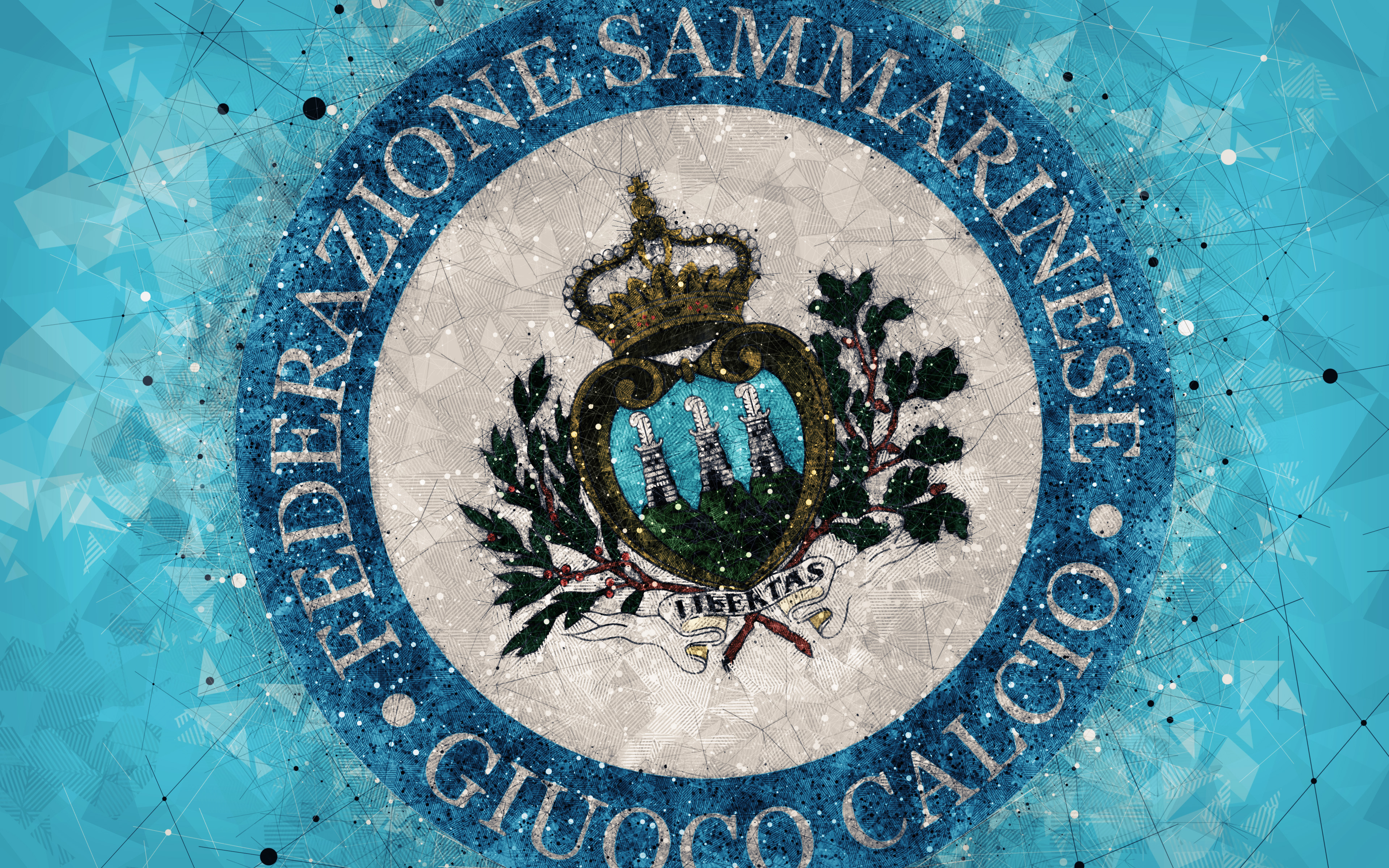 Laden Sie Fußballnationalmannschaft Von San Marino HD-Desktop-Hintergründe herunter