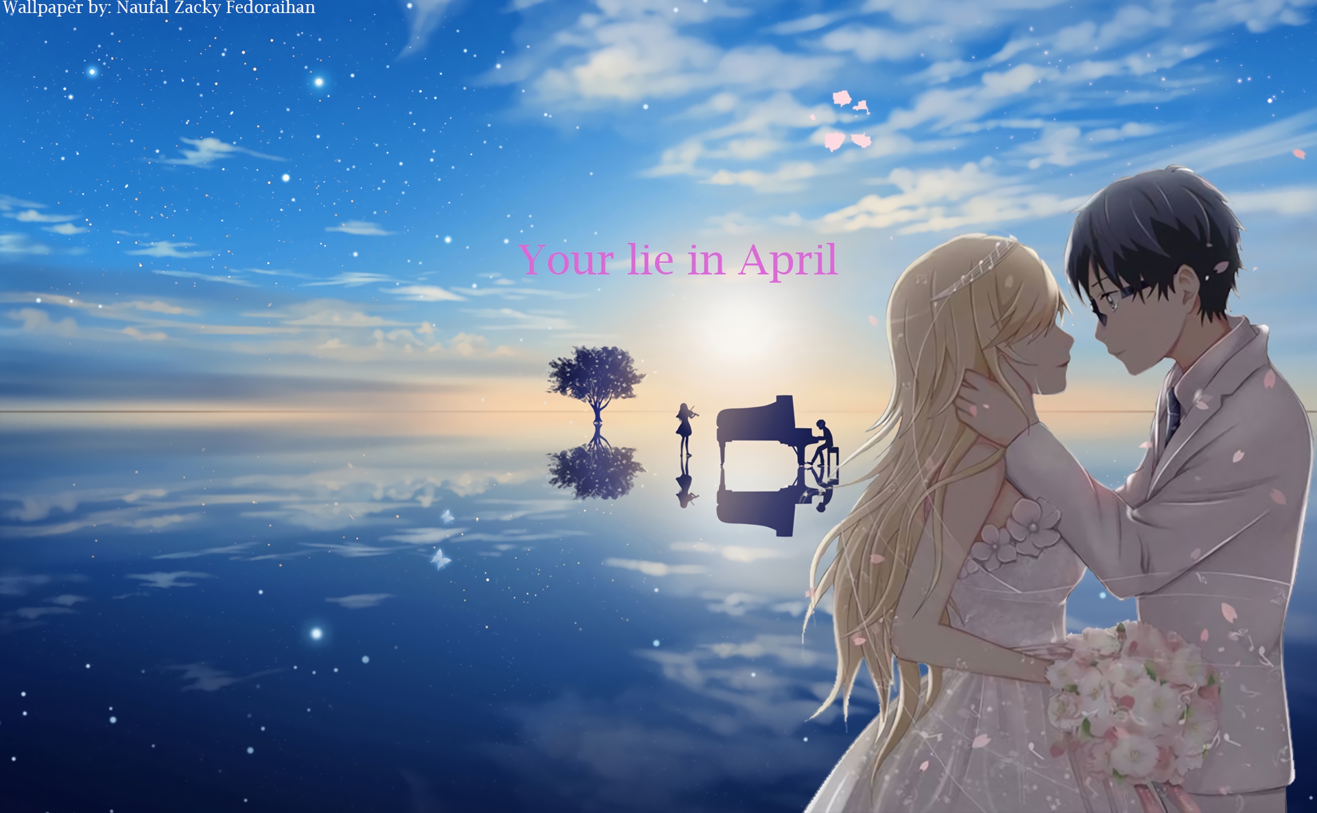 Download mobile wallpaper Anime, Kousei Arima, Kaori Miyazono, Your Lie In April for free.