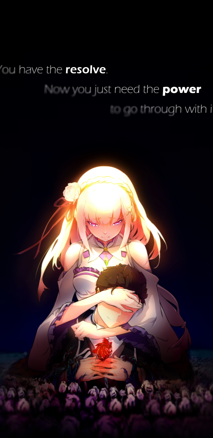 Handy-Wallpaper Animes, Emilia (Re: Zero), Re:zero Das Leben In Einer Anderen Welt Beginnen, Subaru Natsuki kostenlos herunterladen.