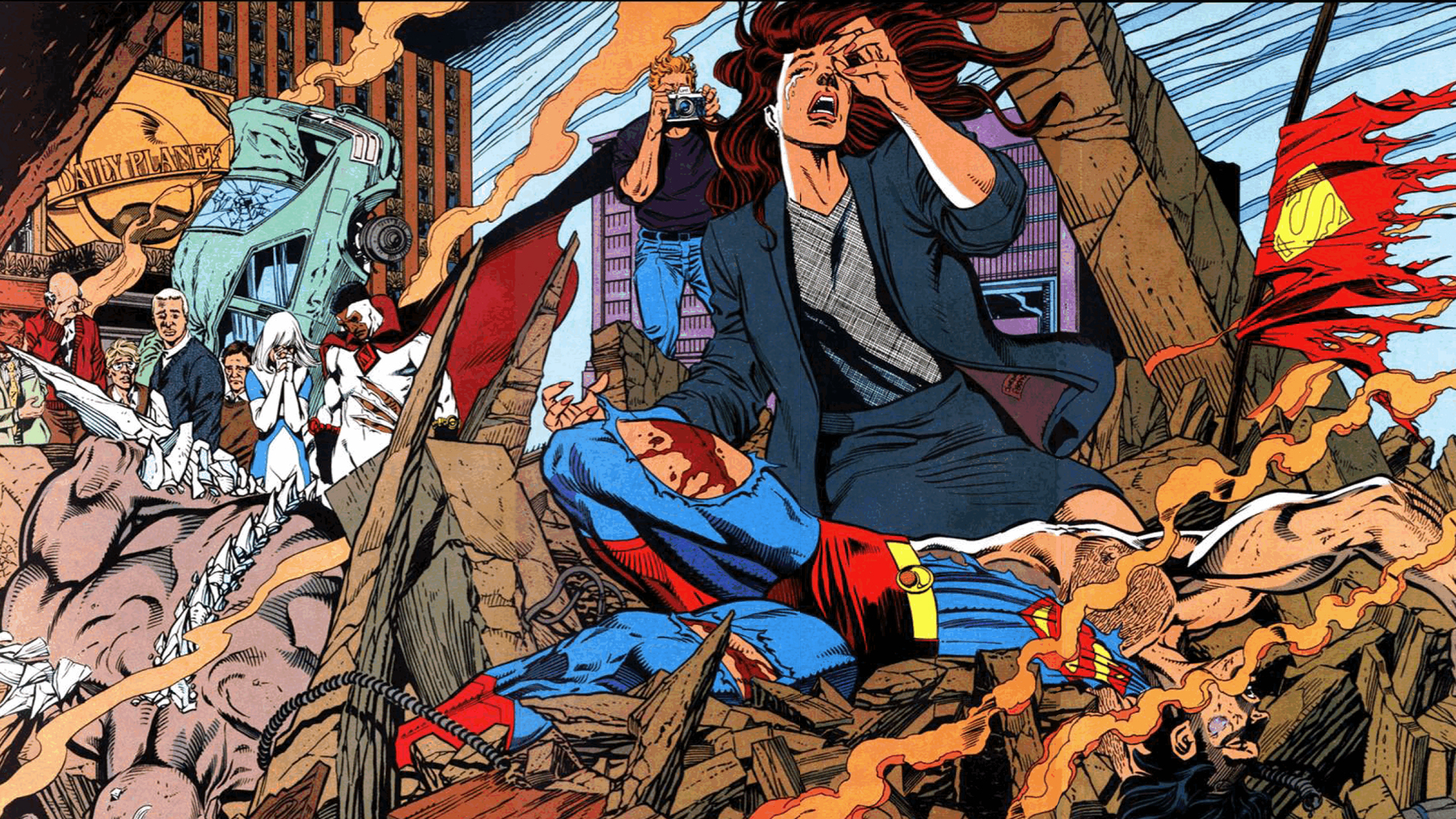 353710 скачать картинку смерть супермена, комиксы, супермен - обои и заставки бесплатно