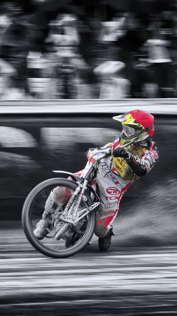 Download mobile wallpaper Sports, Motocross, Motorcycle, Selective Color for free.