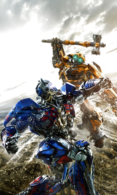 Download mobile wallpaper Transformers, Movie, Optimus Prime, Bumblebee (Transformers), Transformers: The Last Knight for free.