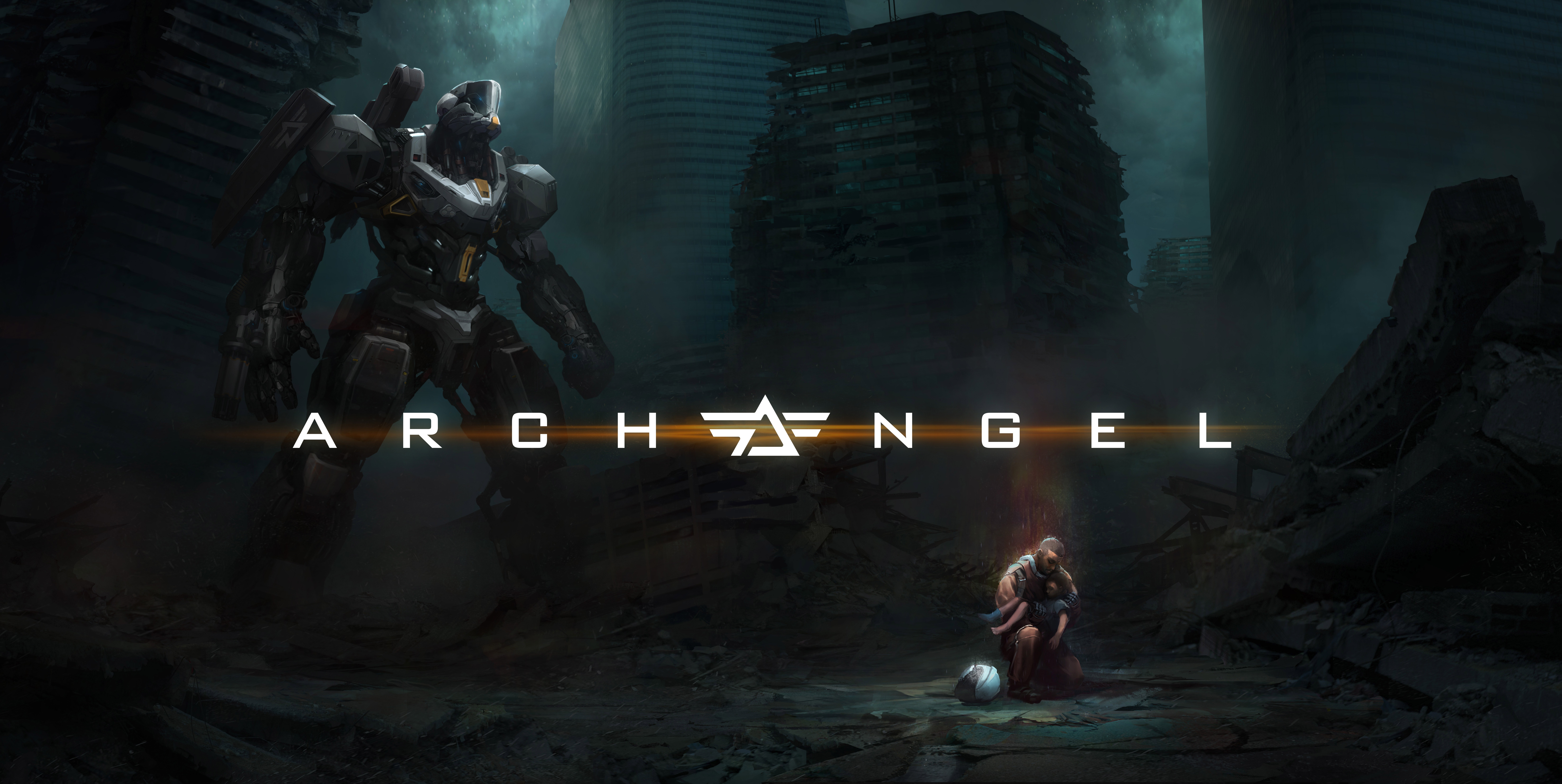 video game, archangel, archangel (video game), mecha, post apocalyptic, robot