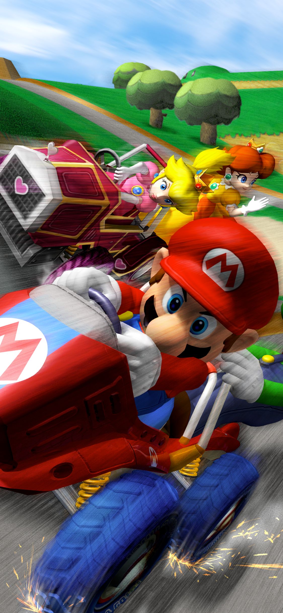 Baixar papel de parede para celular de Videogame, Mário, Princesa Pêssego, Mario Kart: Double Dash!!, Princesa Margarida gratuito.