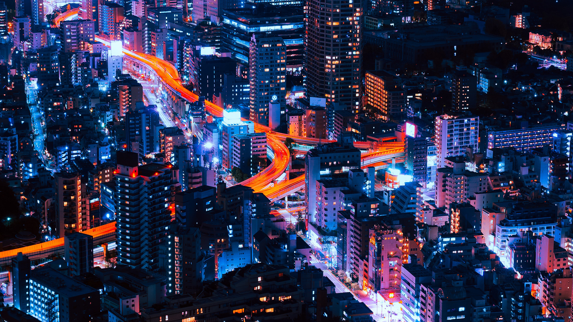 Download mobile wallpaper Cities, Night, Cityscape, Tokyo, Man Made for free.