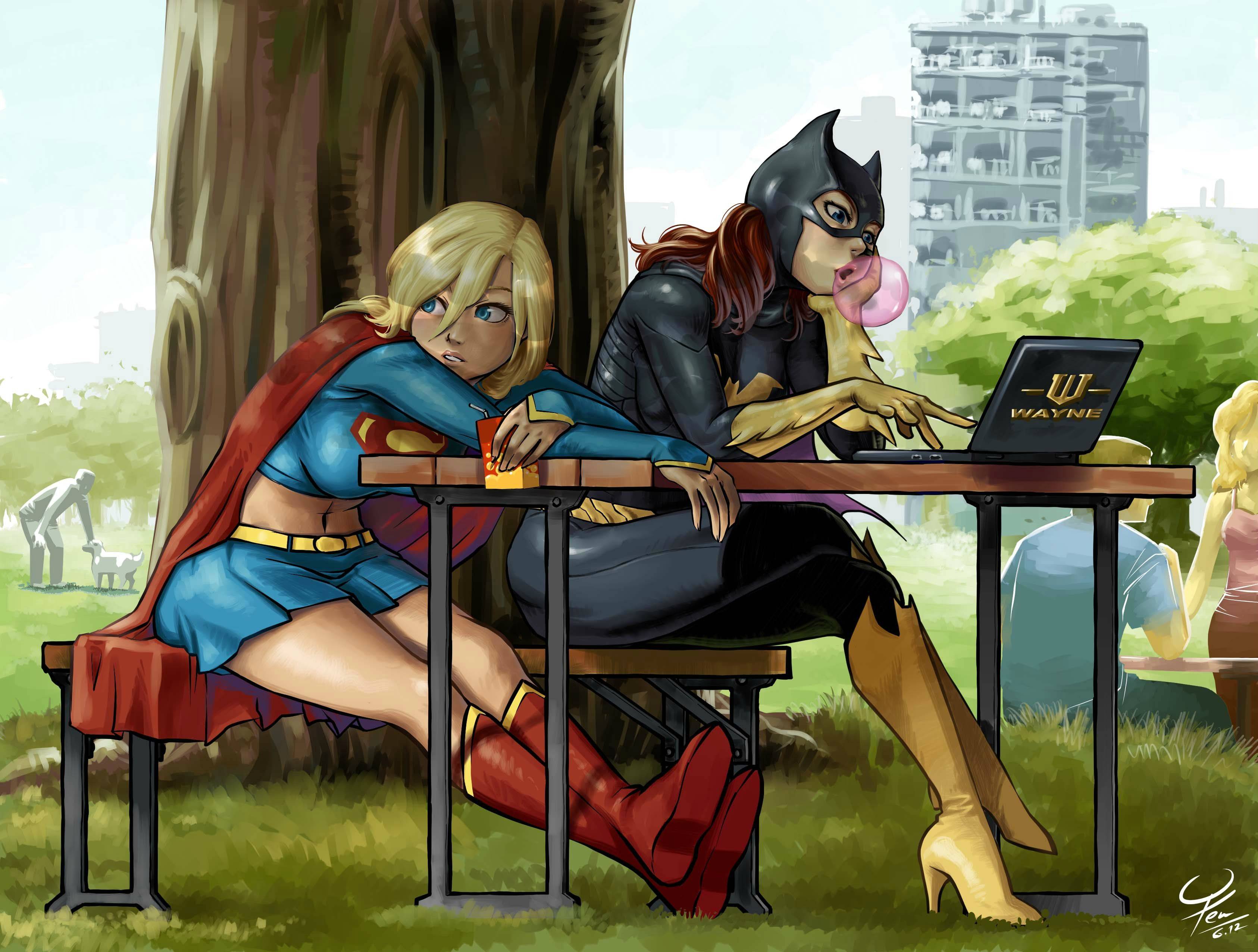 1472610 baixar imagens história em quadrinhos, o melhor de elseworld: supergirl e batgirl, bárbara gordon, batgirl, dc comics, supergirl - papéis de parede e protetores de tela gratuitamente
