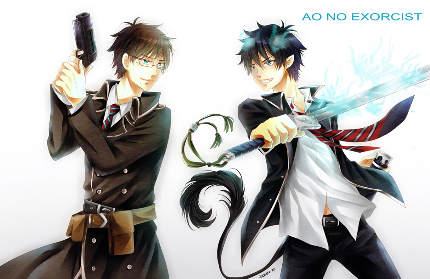 Laden Sie das Animes, Blue Exorcist, Rin Okumura, Ao Kein Exorzist, Yukio Okumura-Bild kostenlos auf Ihren PC-Desktop herunter