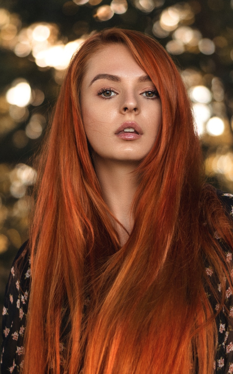 Download mobile wallpaper Redhead, Model, Women, Long Hair for free.