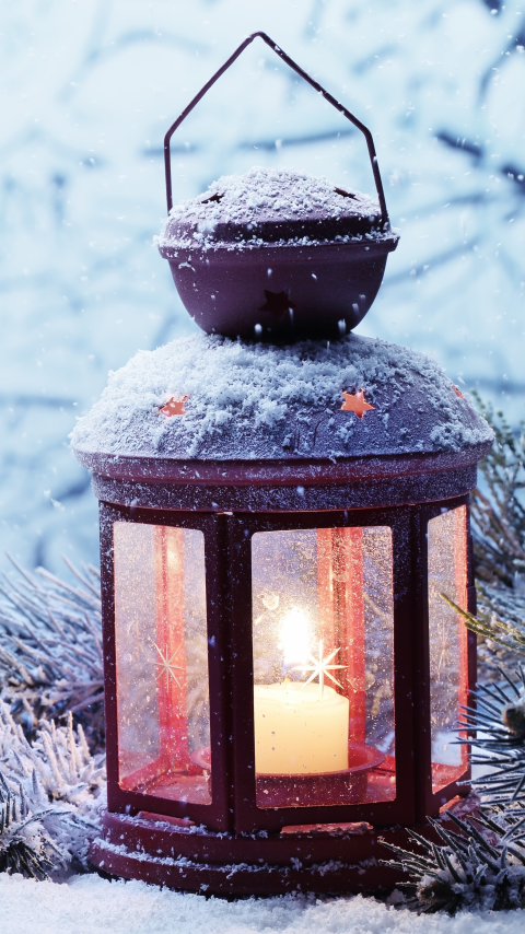 Download mobile wallpaper Christmas, Holiday, Lantern for free.