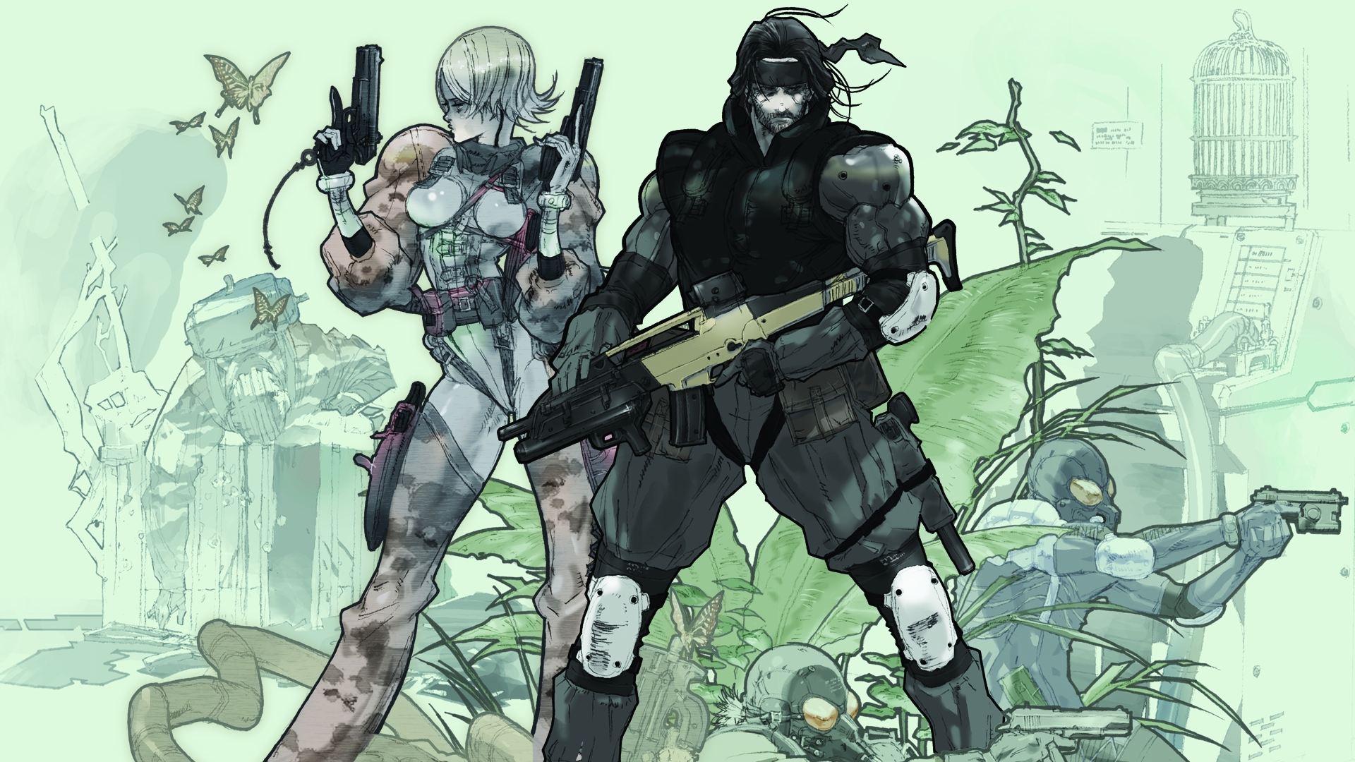 Популярні заставки і фони Metal Gear Acid на комп'ютер