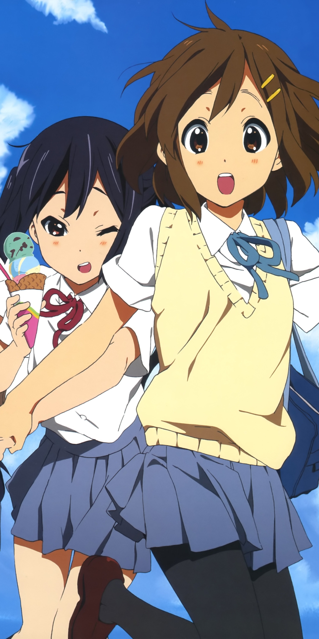 Handy-Wallpaper Animes, K On!, Azusa Nakano, Yui Hirasawa kostenlos herunterladen.