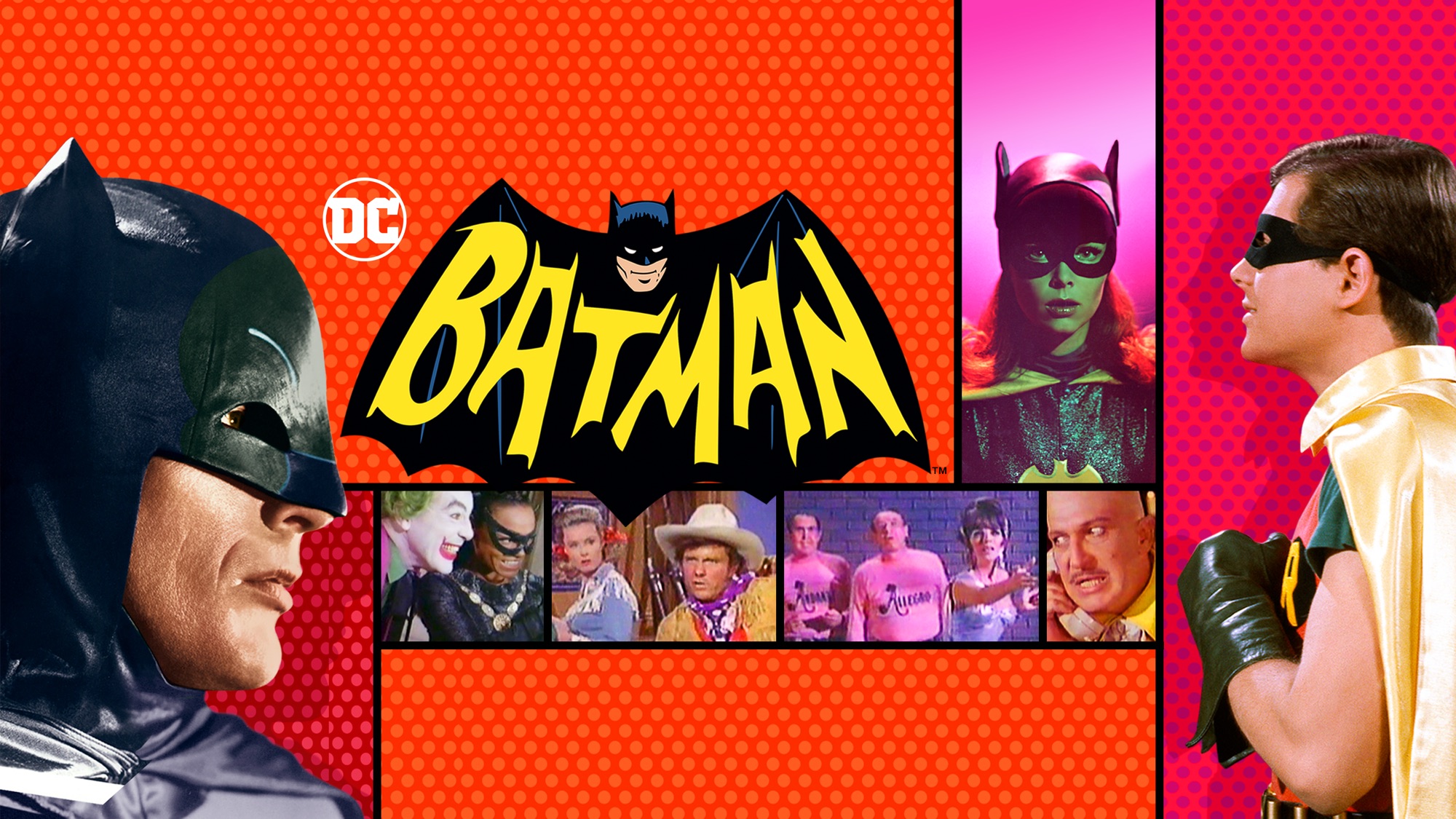 Завантажити шпалери безкоштовно Бетмен, Джокер, Жінка Кішка, Телешоу, Барбара Гордон, Робін (Dc Comics), Batgirl, Дік Грейсон, Брюс Уейн картинка на робочий стіл ПК