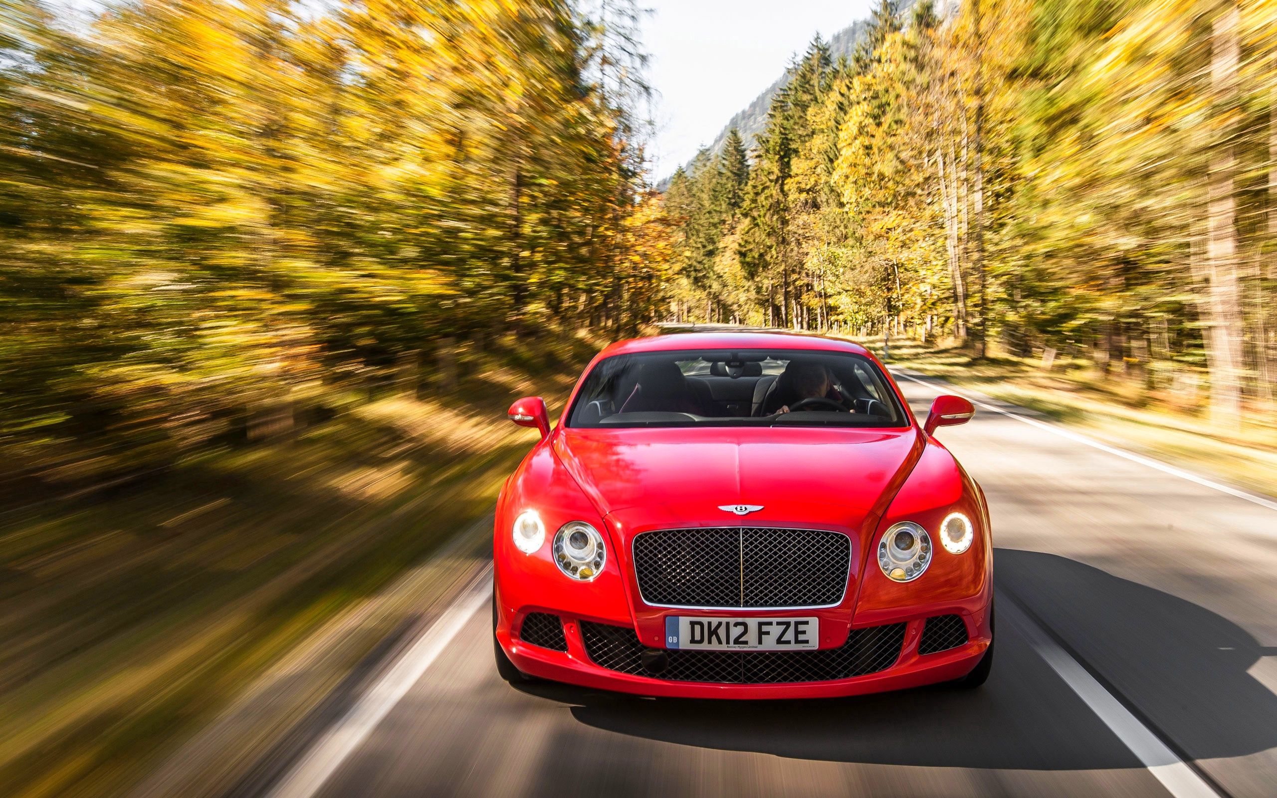 bentley, cars, traffic, movement, speed, gt, continental