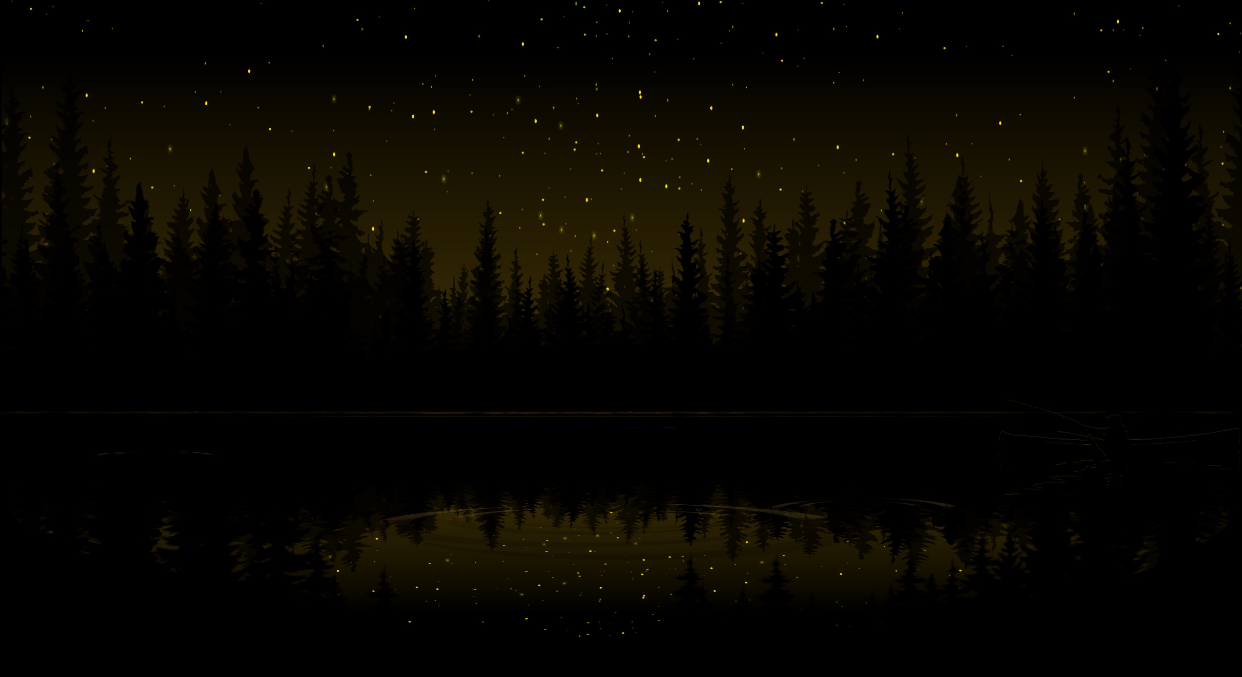 Laden Sie das Kunst, Wald, Dunkel, Sterne-Bild kostenlos auf Ihren PC-Desktop herunter