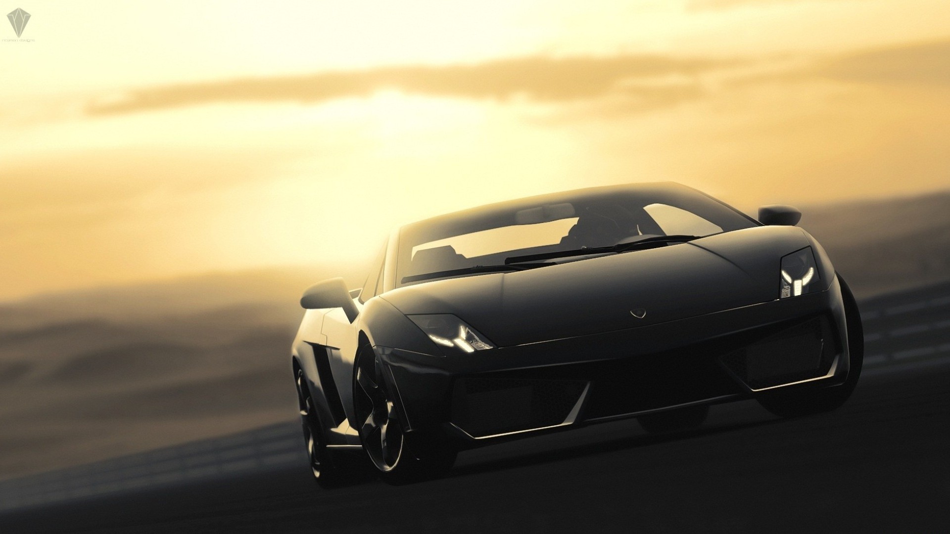 Download mobile wallpaper Lamborghini Gallardo, Evening, Lamborghini, Vehicles, Sunset for free.