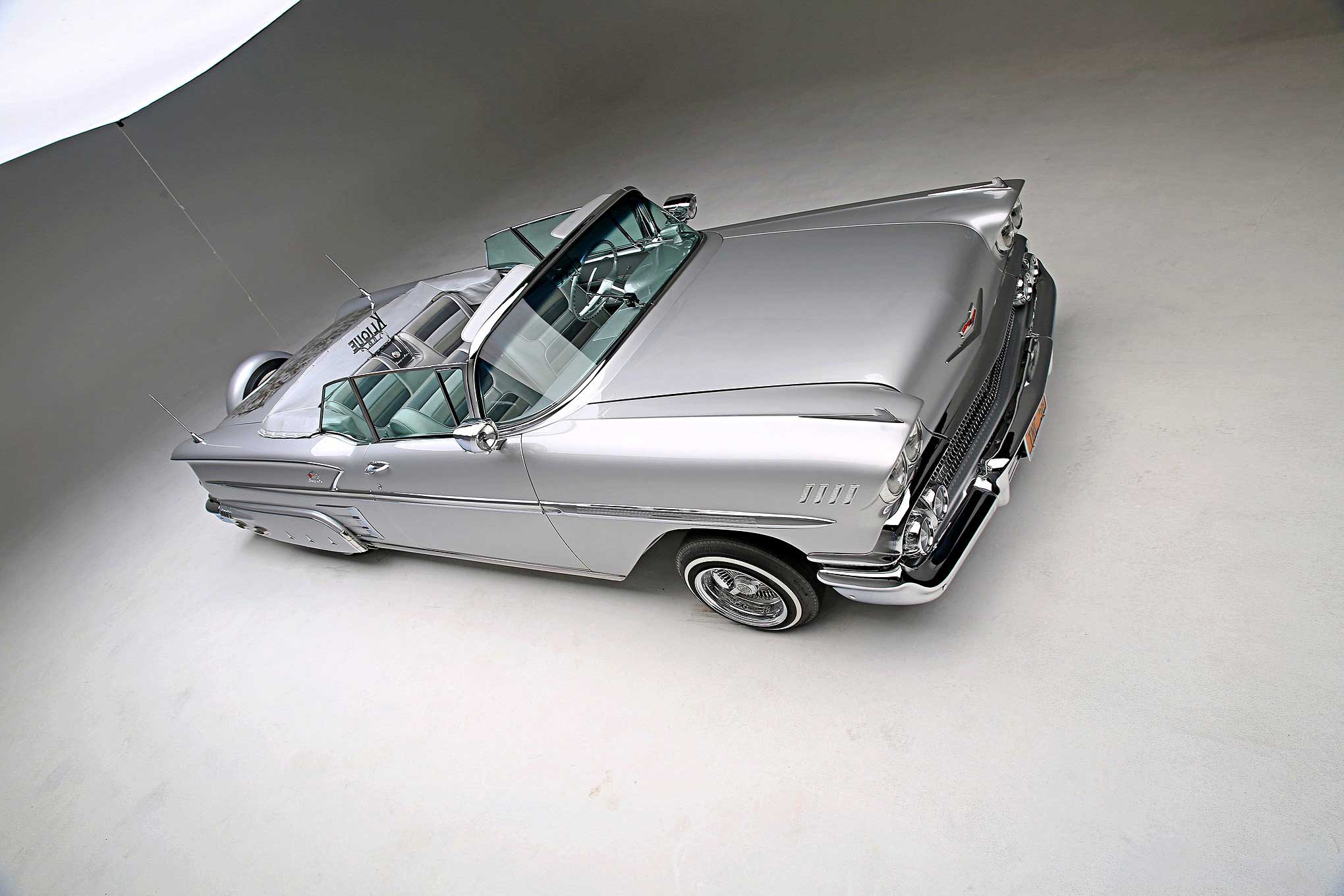 392712 descargar fondo de pantalla vehículos, chevrolet impala descapotable, 1958 chevrolet impala descapotable, lowrider, chevrolet: protectores de pantalla e imágenes gratis