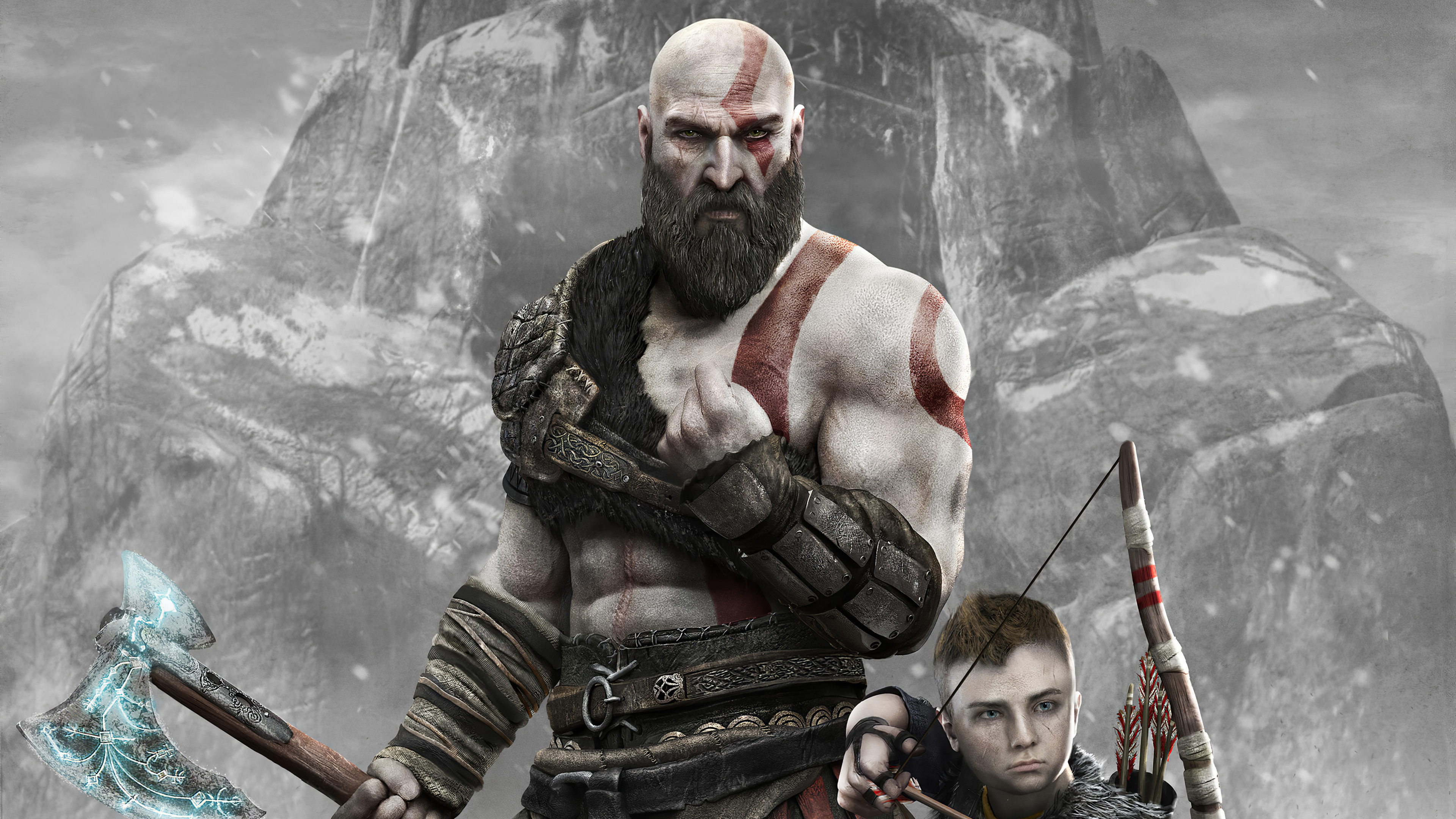 Laden Sie das God Of War, Computerspiele, Kratos (Gott Des Krieges), Gott Des Krieges, Gott Des Krieges (2018)-Bild kostenlos auf Ihren PC-Desktop herunter