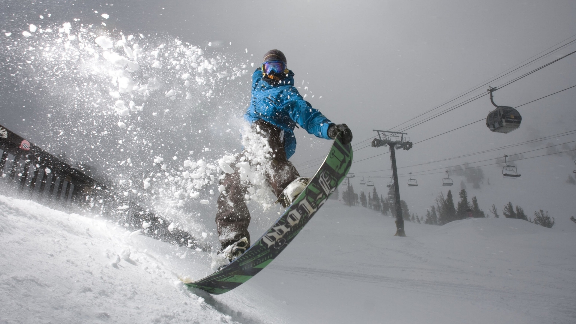 41680 Hintergrundbild herunterladen sport, winter, schnee, snowboarding, grau - Bildschirmschoner und Bilder kostenlos