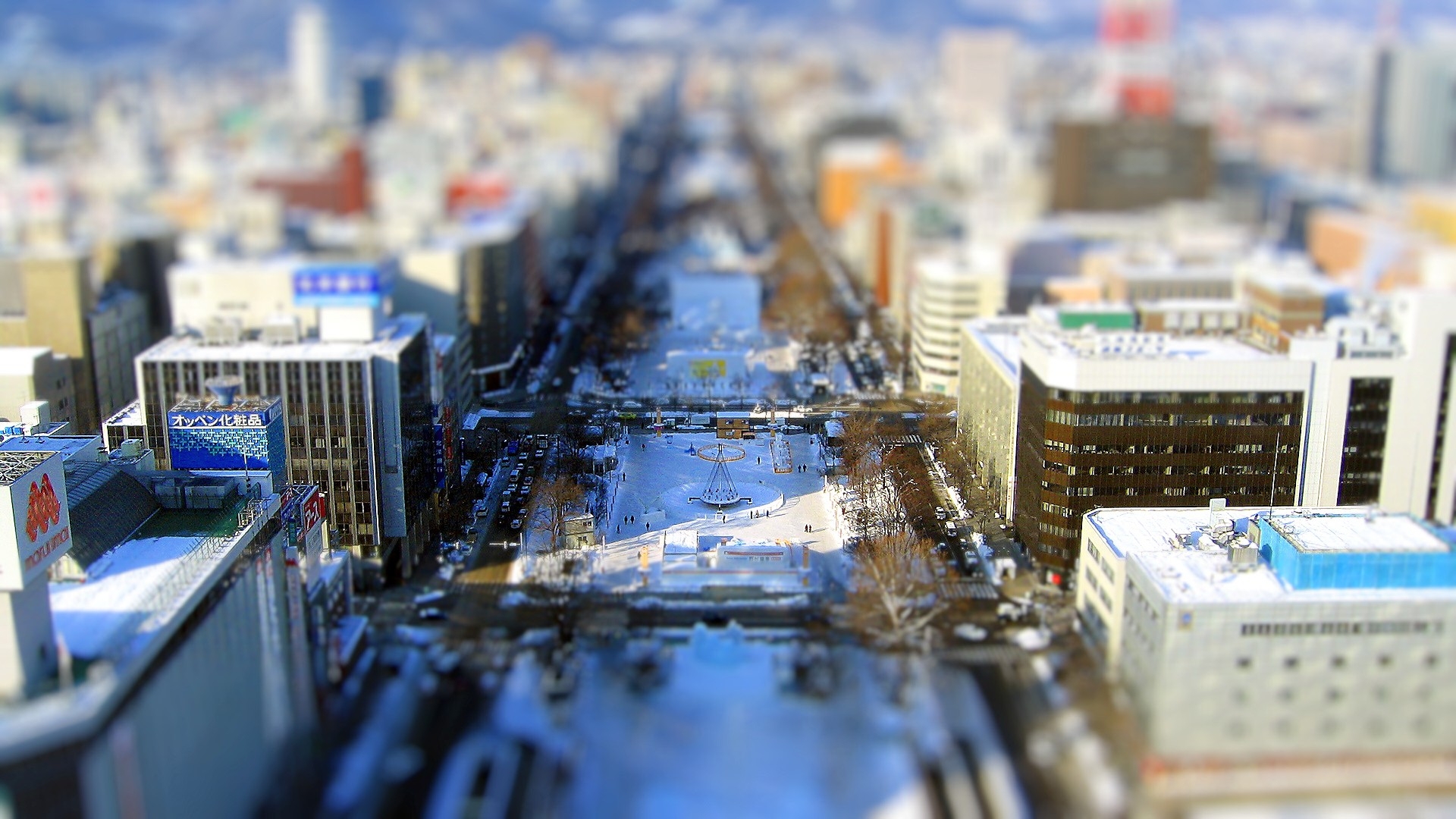 Скачати мобільні шпалери Місто, Фотографія, Tilt Shift безкоштовно.