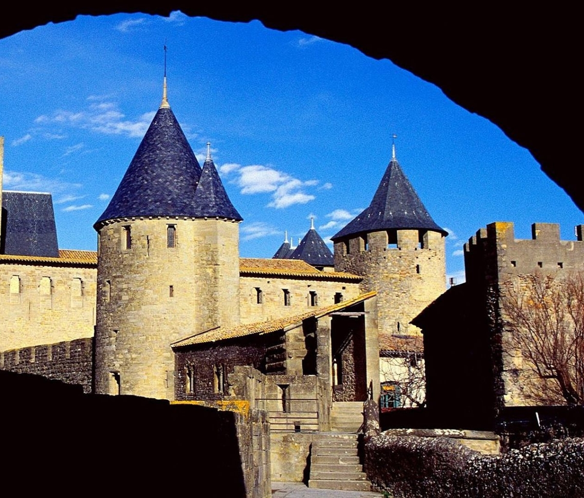 Download mobile wallpaper Castles, Man Made, Carcassonne for free.