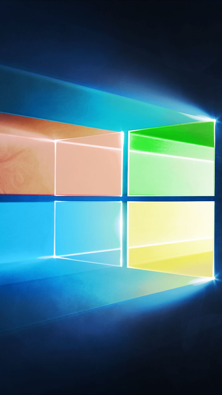 Handy-Wallpaper Fenster, Technologie, Logo, Windows 10 kostenlos herunterladen.