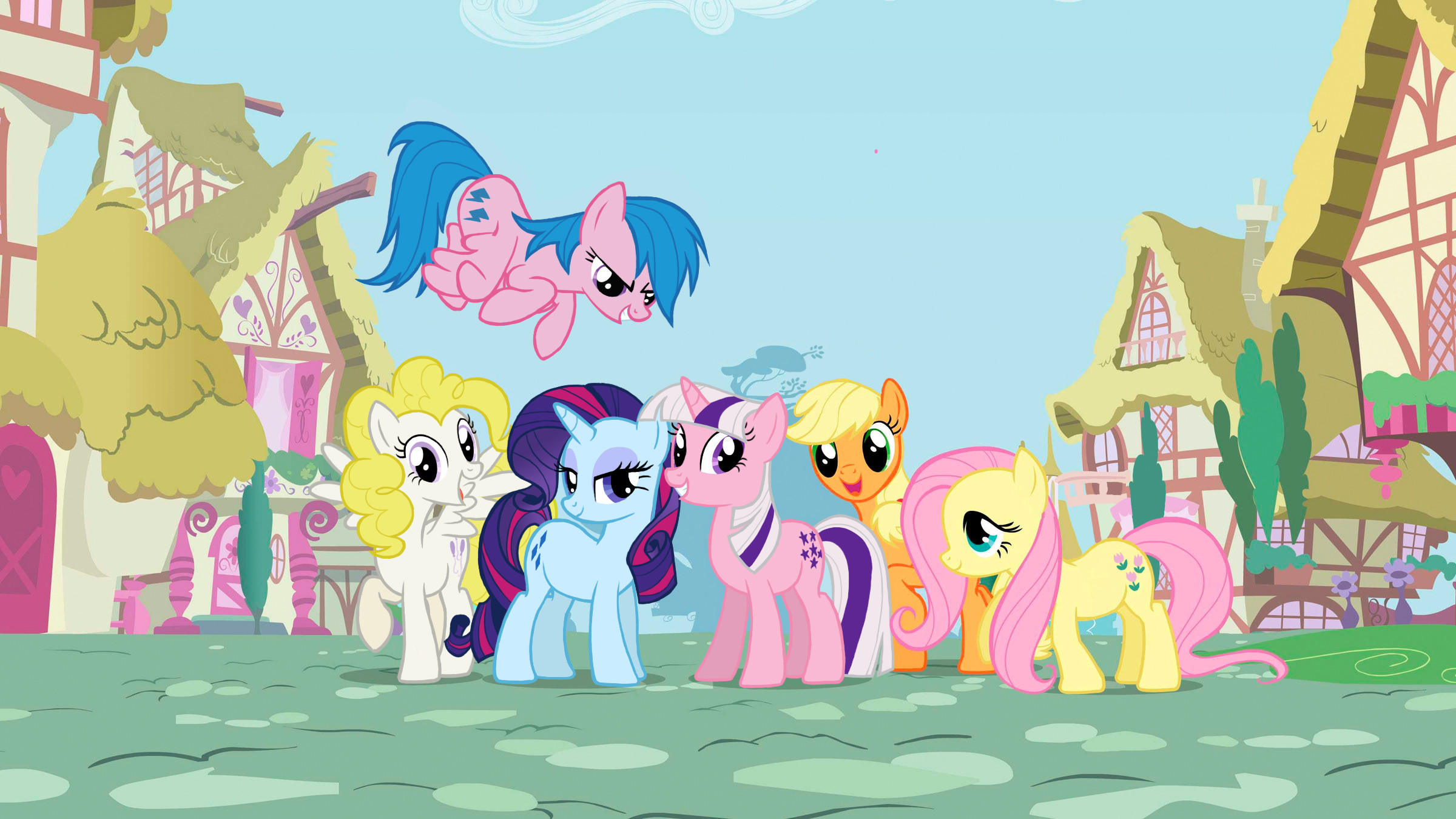 tv show, my little pony: friendship is magic, applejack (my little pony), firefly (my little pony), posey (my little pony), sparkler (my little pony), surprise (my little pony), twilight (my little pony), my little pony