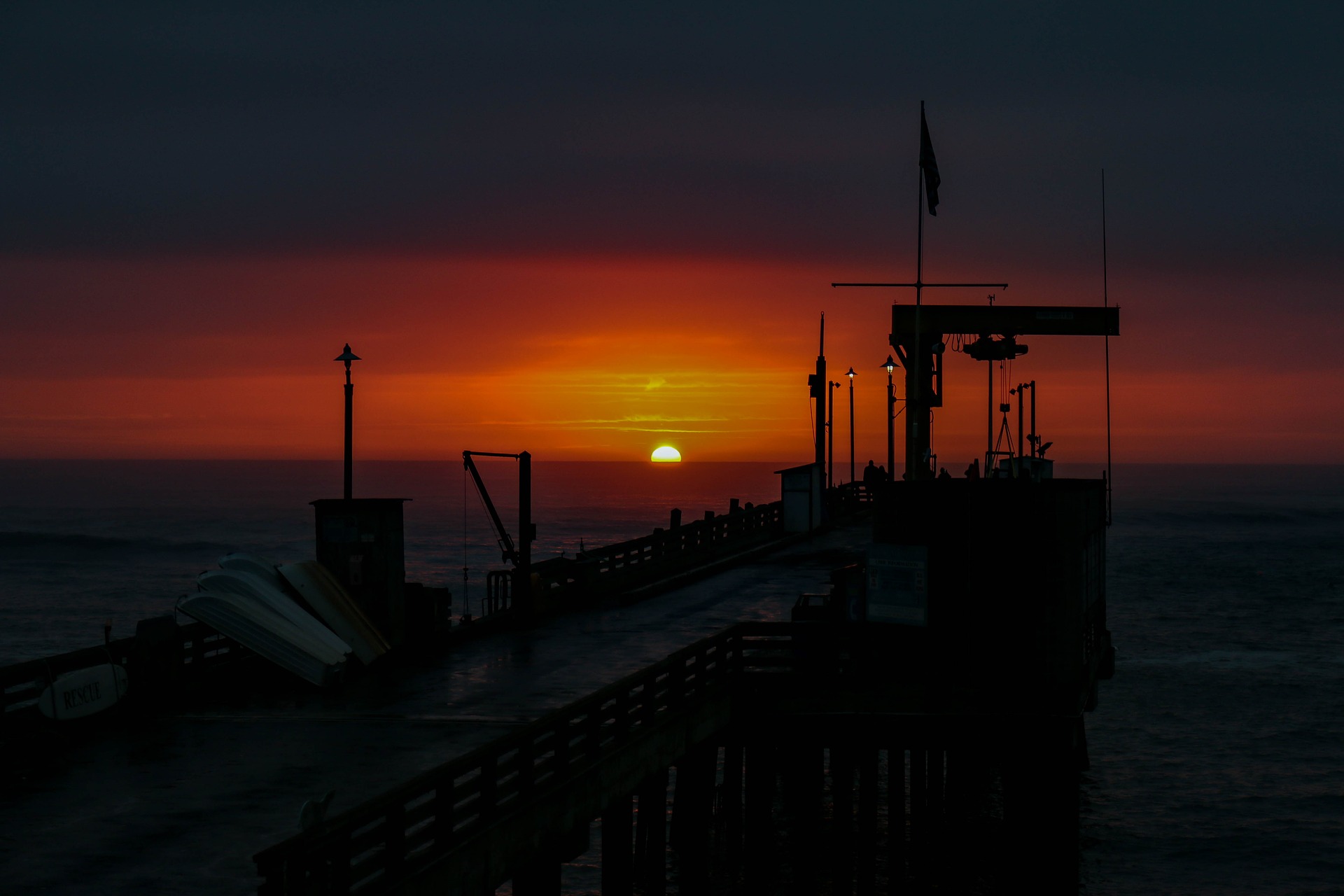 Free download wallpaper Sunset, Pier, Boat, Photography on your PC desktop