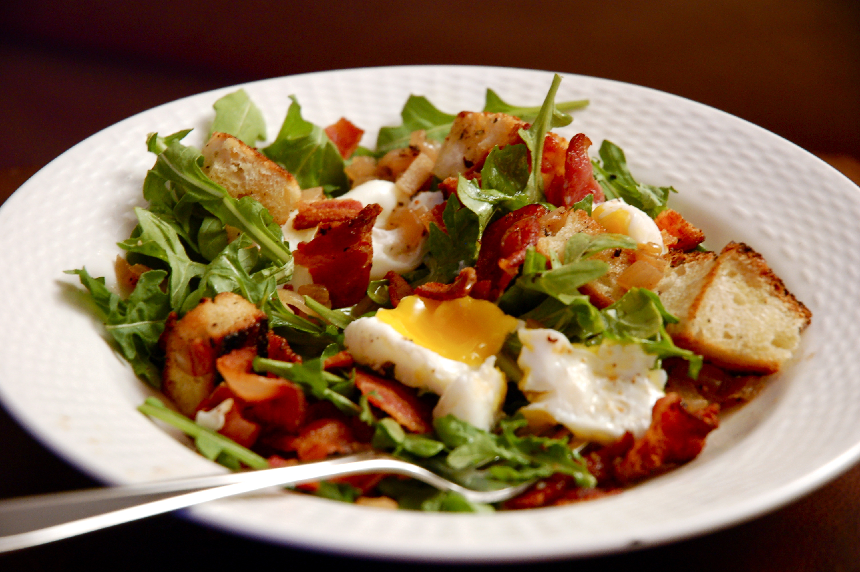 Free download wallpaper Food, Meal, Egg, Salade Lyonnaise on your PC desktop