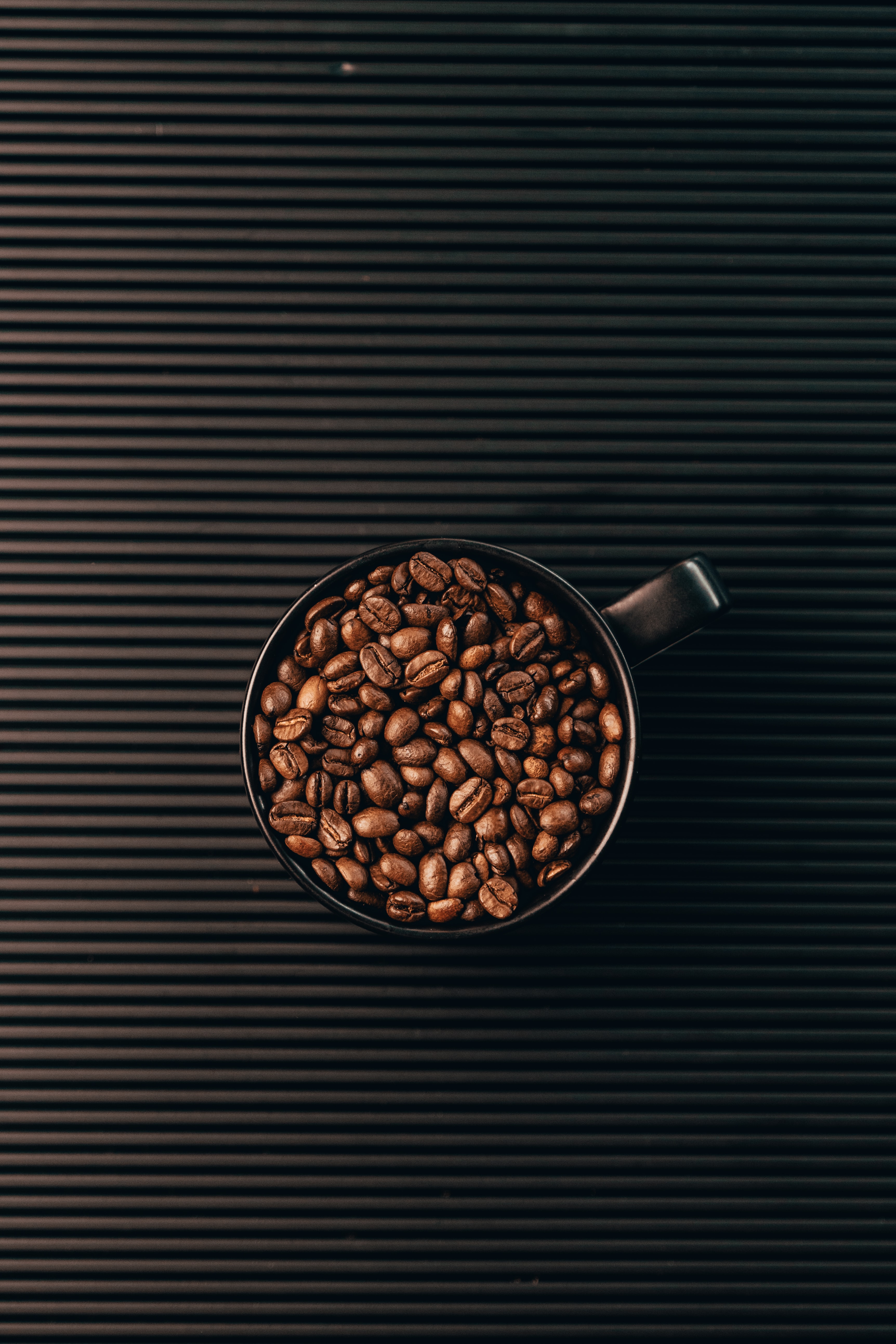 coffee, grains, food, lines, cup, coffee beans, grain, mug 5K