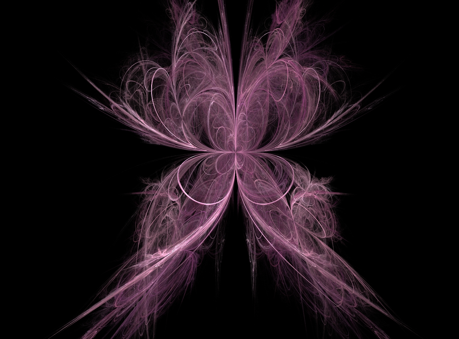 Free download wallpaper Abstract, Pink, Fractal, Butterfly on your PC desktop