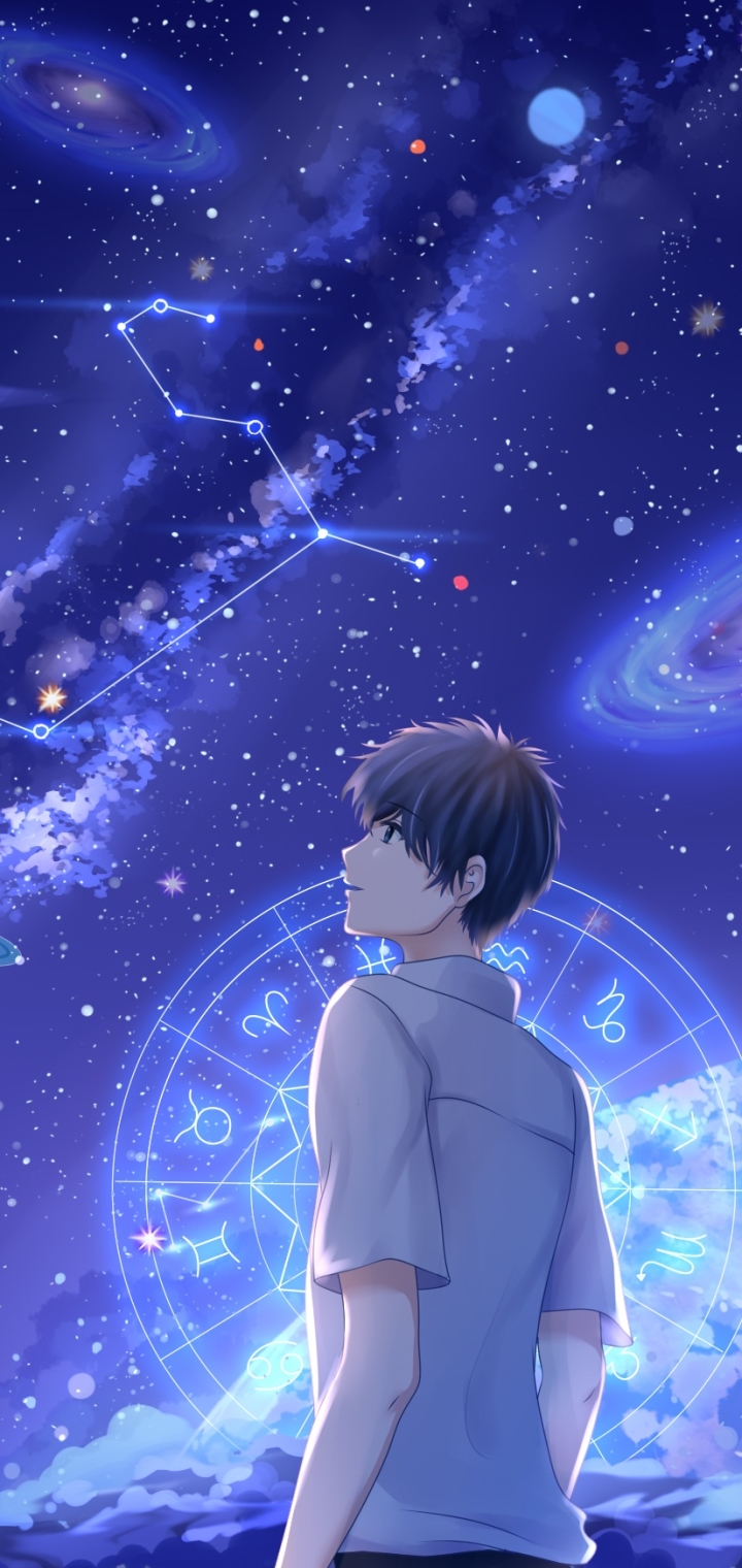 Baixar papel de parede para celular de Anime, Céu Estrelado, Via Láctea, Original gratuito.