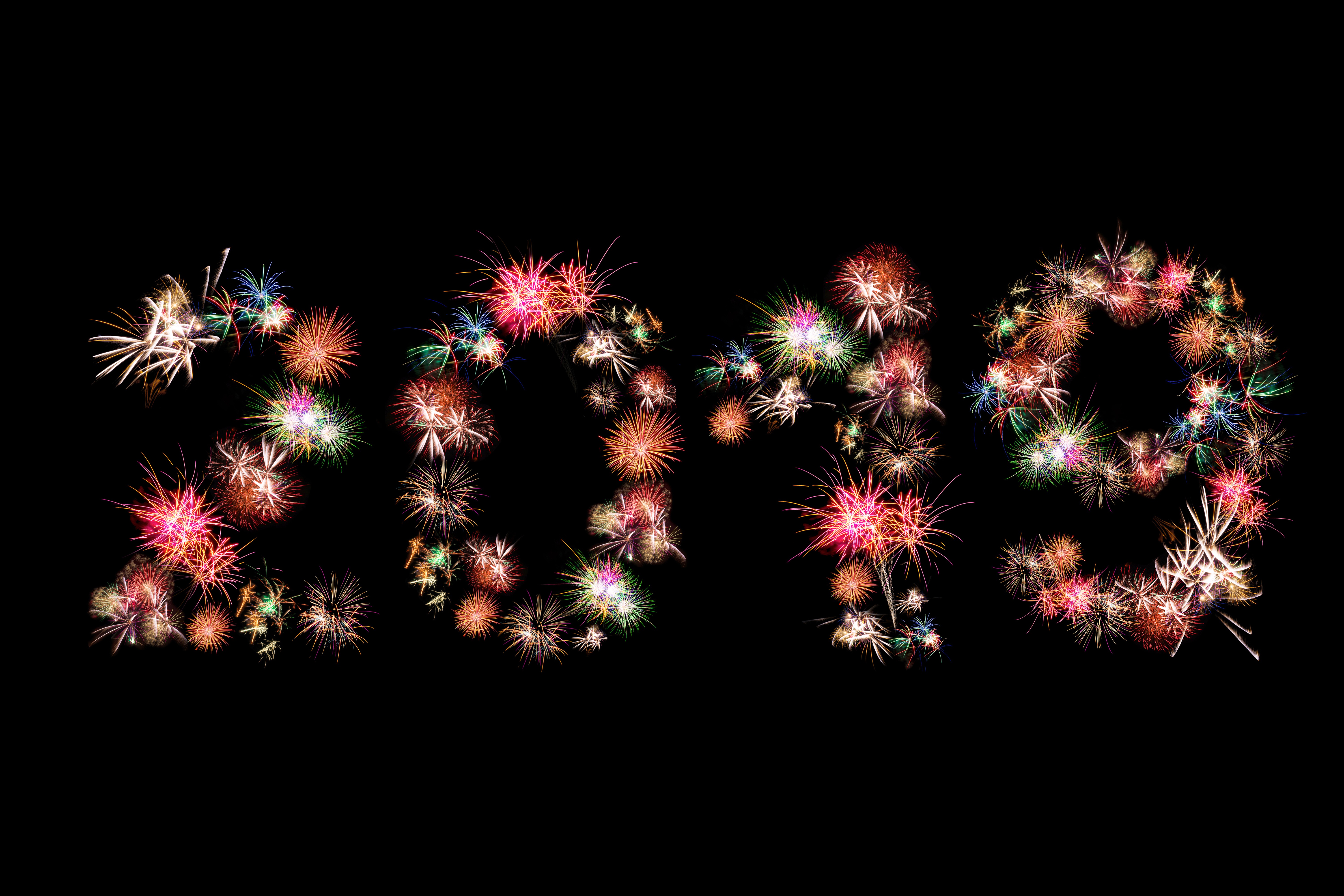 Free download wallpaper Holiday, Fireworks, New Year 2019 on your PC desktop