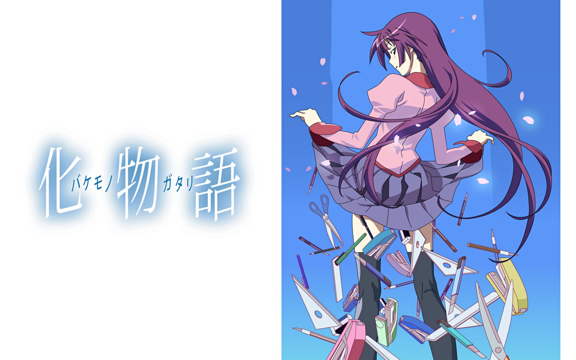 180054 Hintergrundbild herunterladen animes, monogatari (serie), hitagi senjogahara - Bildschirmschoner und Bilder kostenlos