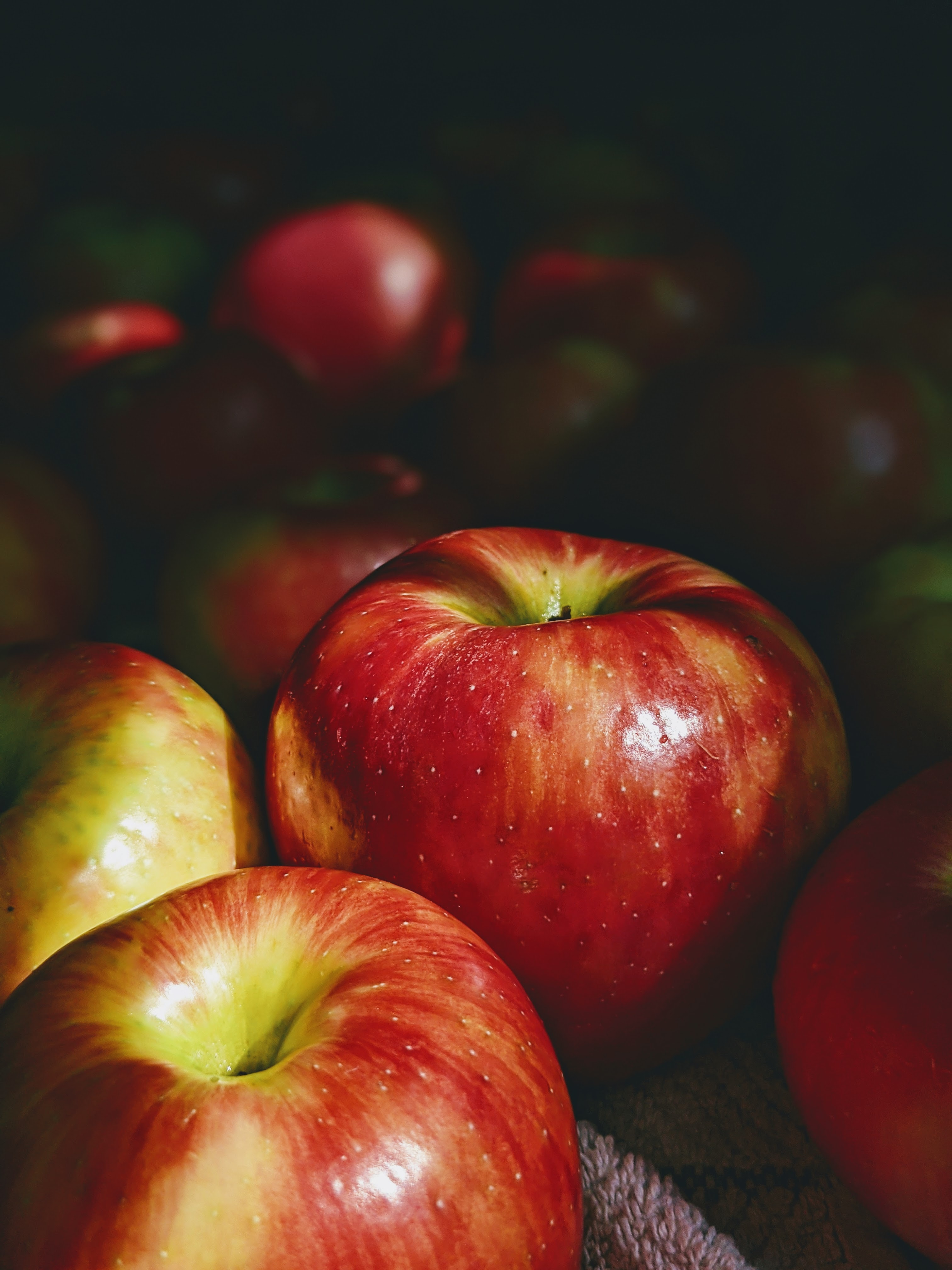157976 скачать обои яблоко, фрукт, макро, красный, еда - заставки и картинки бесплатно