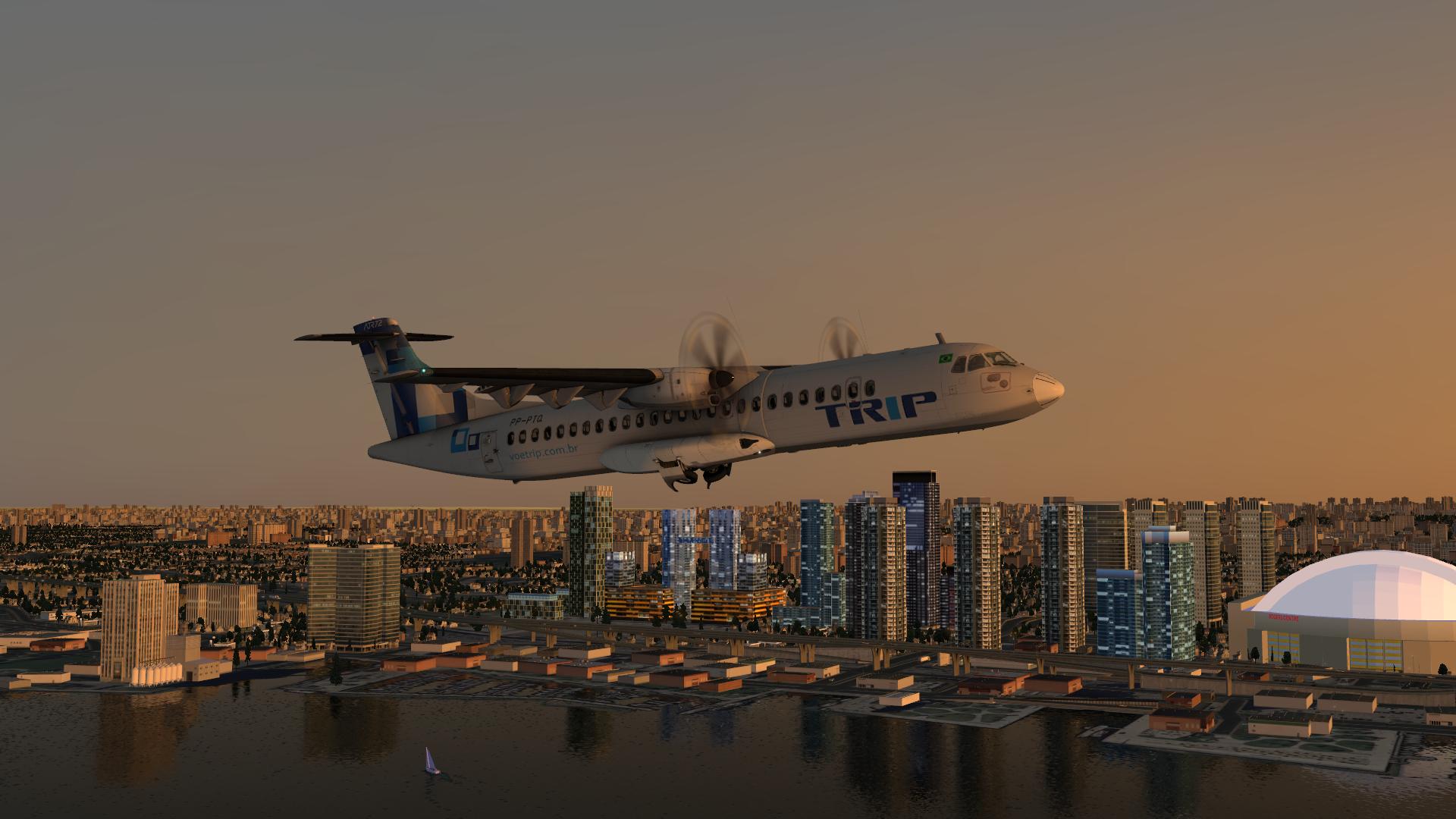 Download mobile wallpaper City, Aircraft, Video Game, X Plane 11 for free.