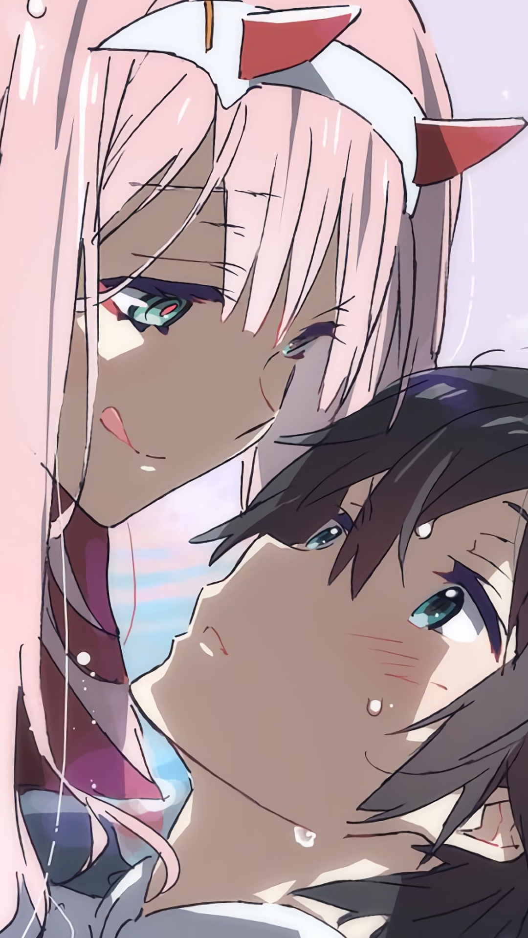 Download mobile wallpaper Anime, Darling In The Franxx, Zero Two (Darling In The Franxx), Hiro (Darling In The Franxx) for free.