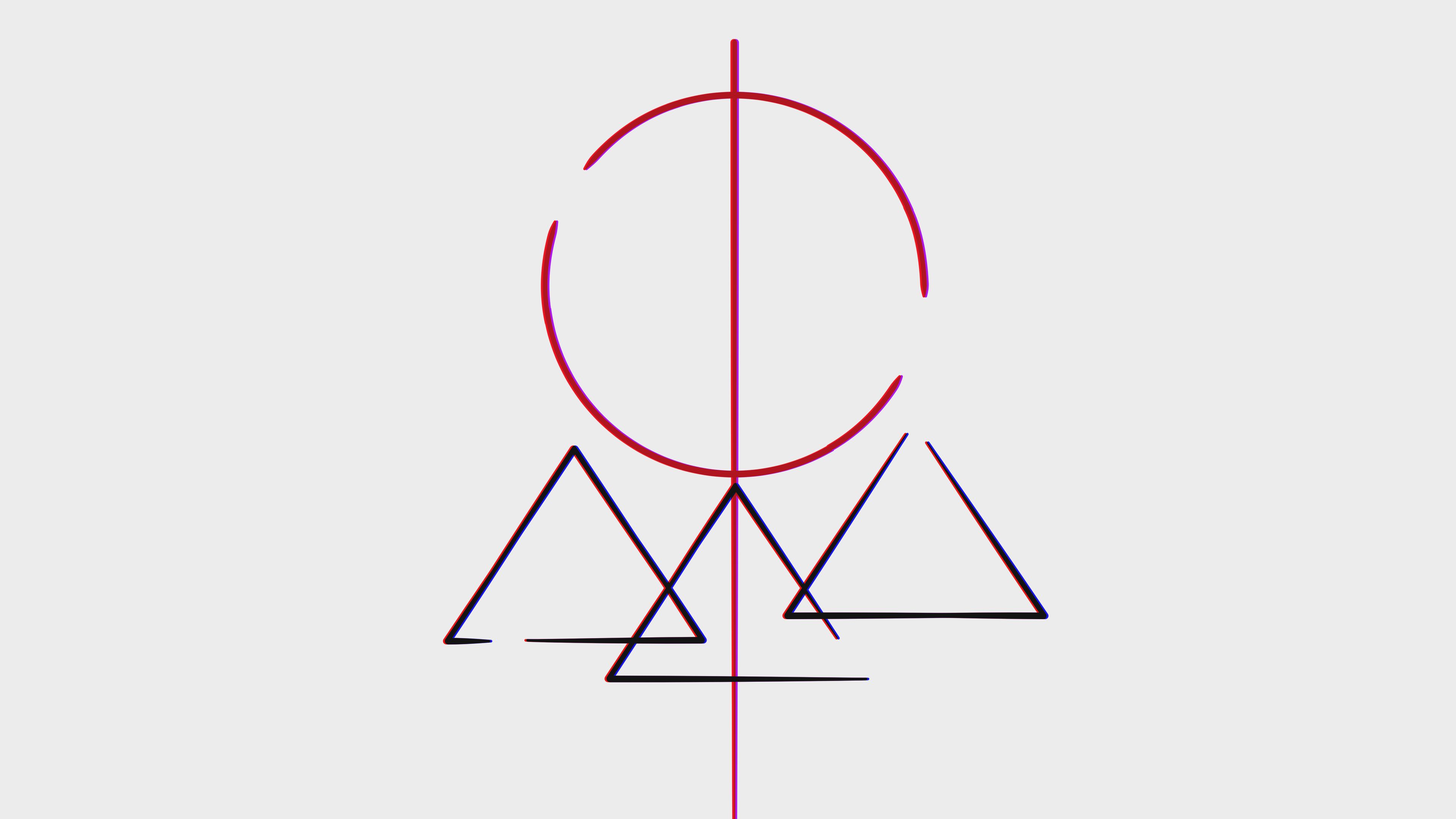 Download mobile wallpaper Shapes, Artistic, Pyramid for free.
