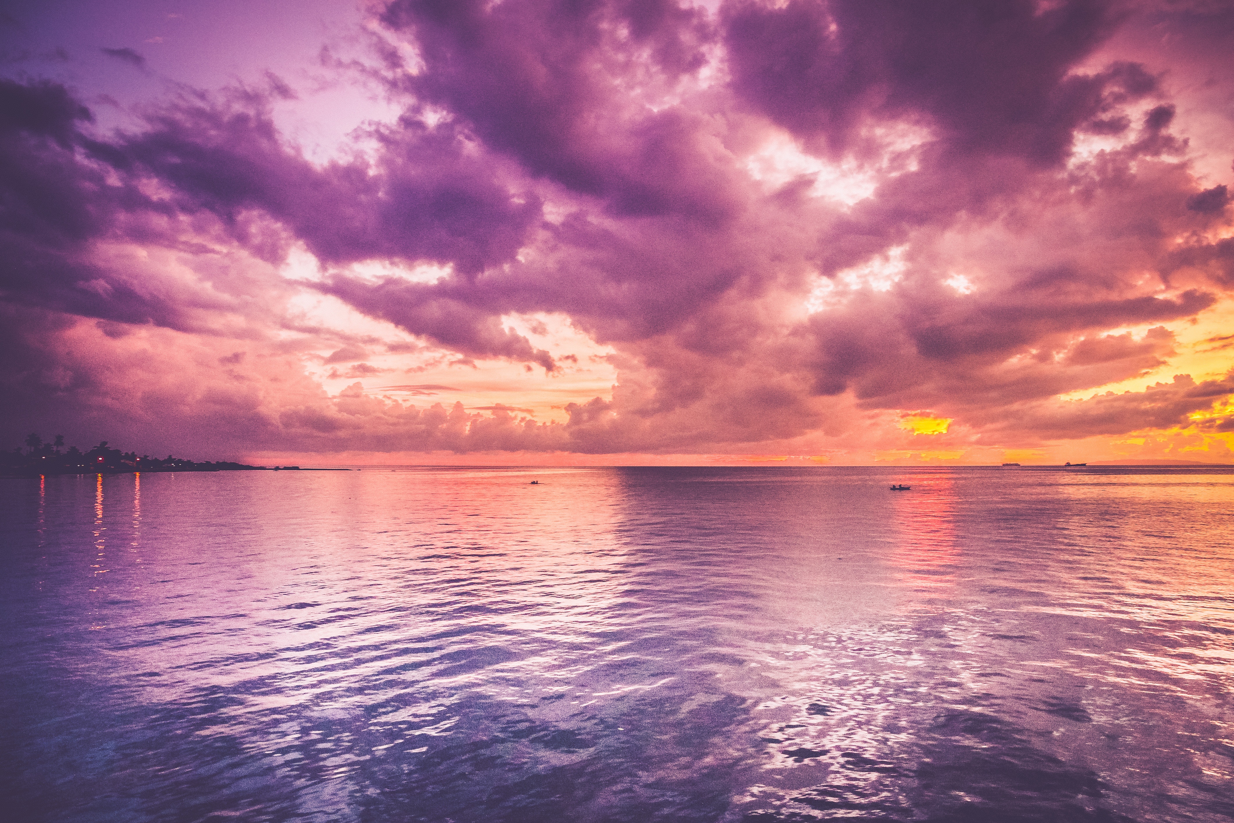 Free download wallpaper Sunset, Sky, Ocean, Earth on your PC desktop