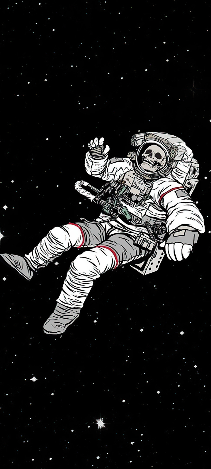 Скачать картинку Череп, Астронавт, Научная Фантастика, Космический Костюм в телефон бесплатно.